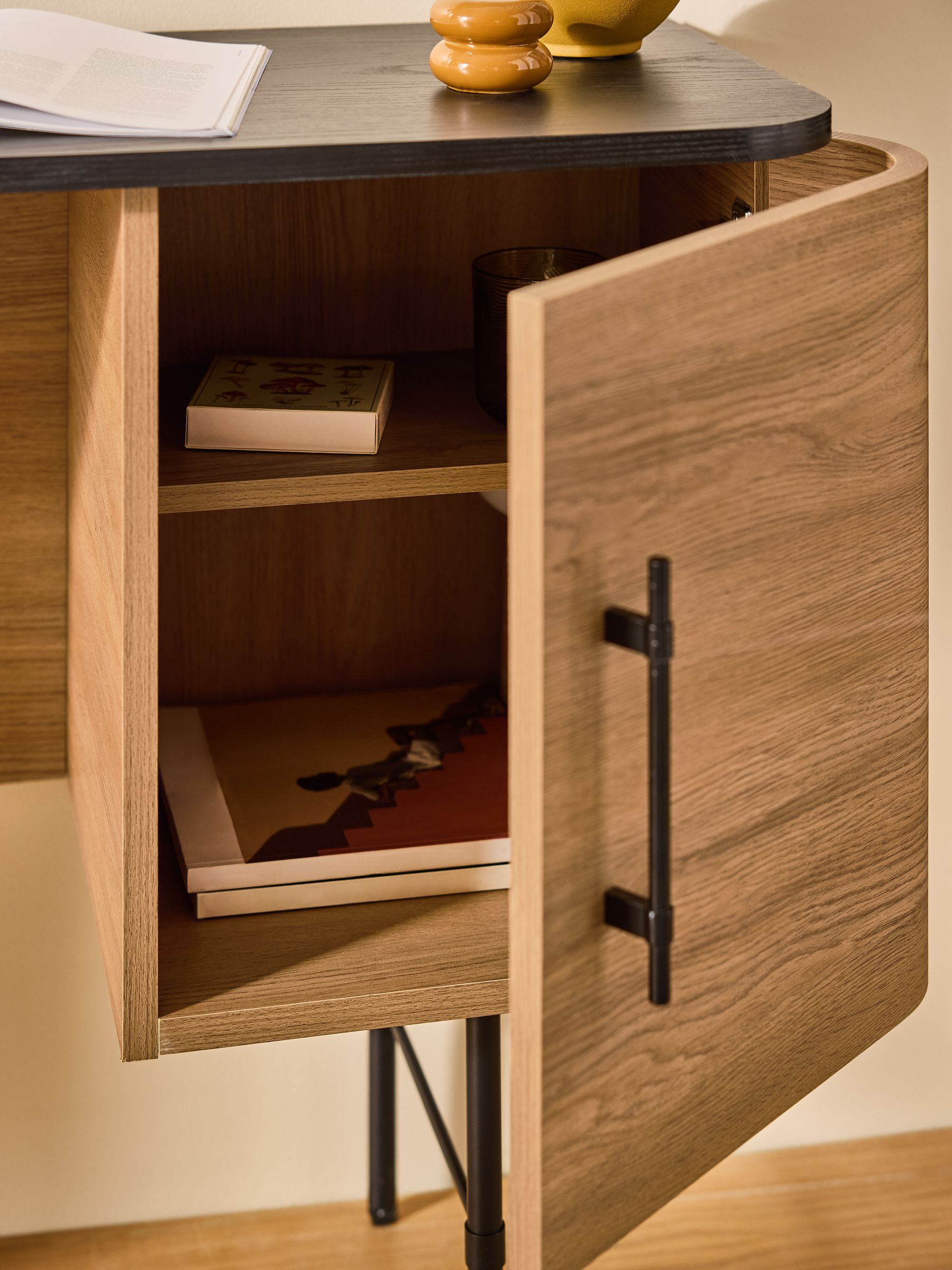 Zeke Storage Desk in Oak Effect - Image 2 of 4