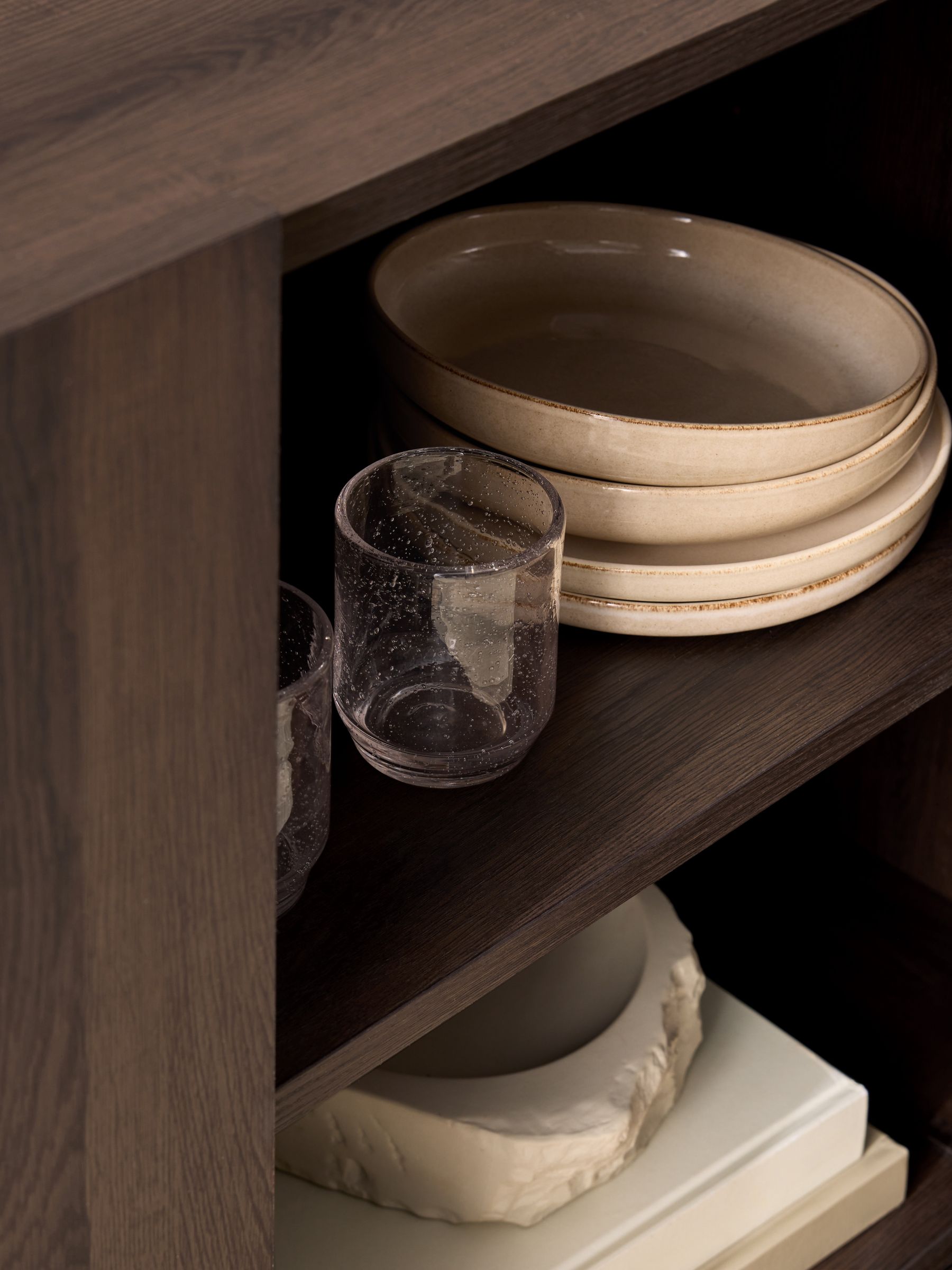 Kain Large Large Sideboard in Dark Wood Effect - Image 3 of 5