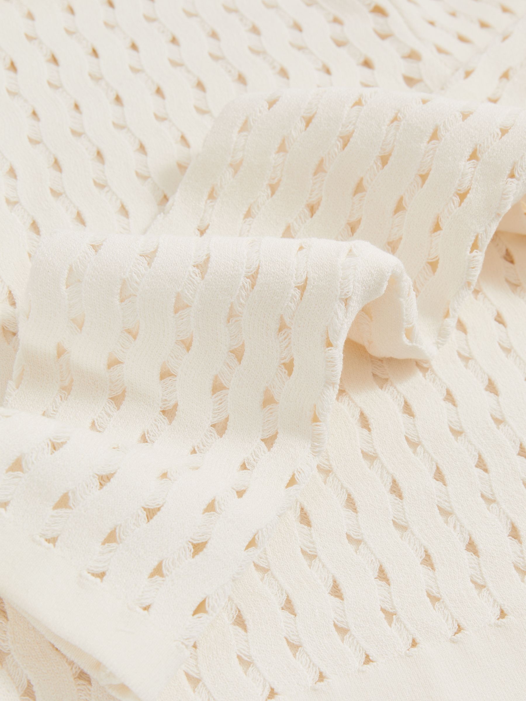 McLaren F1 Team One-Sleeve Crop Top in White - Image 7 of 7