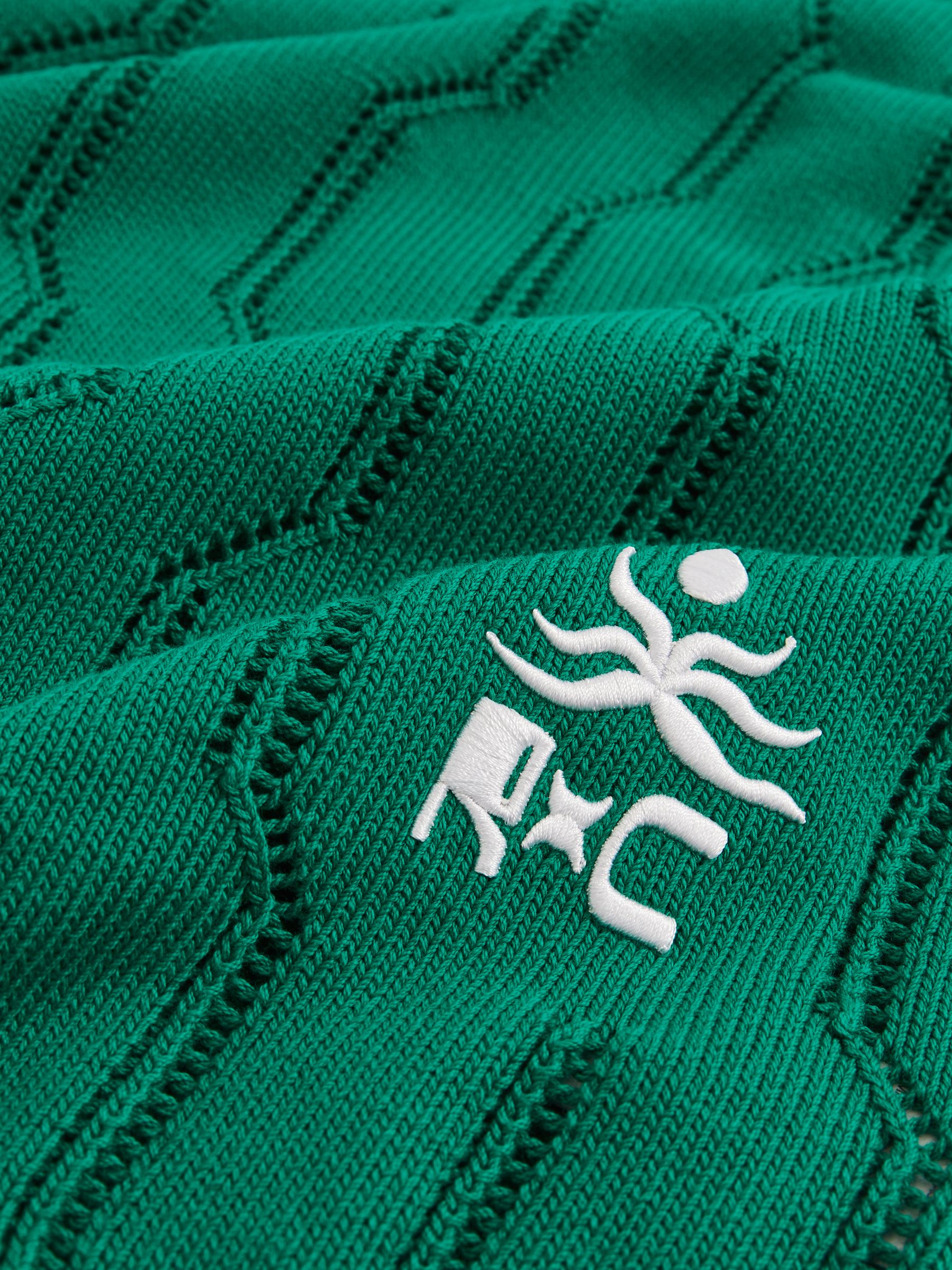 Ché Pointelle Crew-Neck Vest in Bright Green - Image 8 of 8