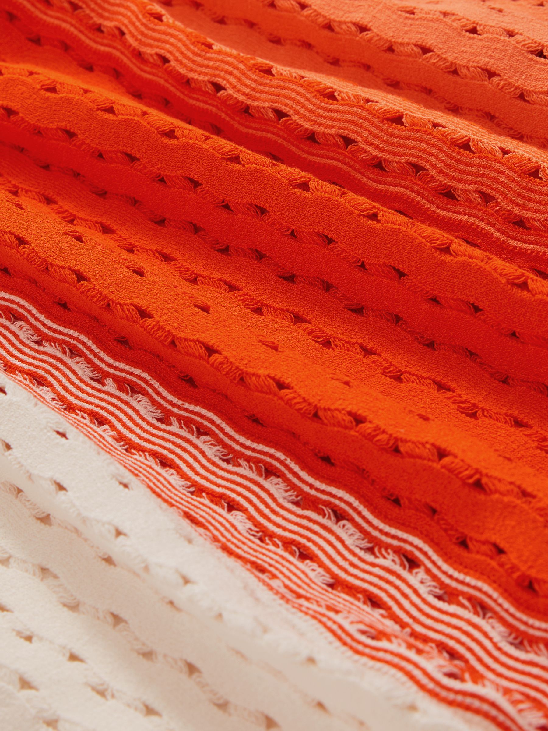 McLaren F1 Team One-Sleeve Knit Dress in Papaya Orange - Image 7 of 7