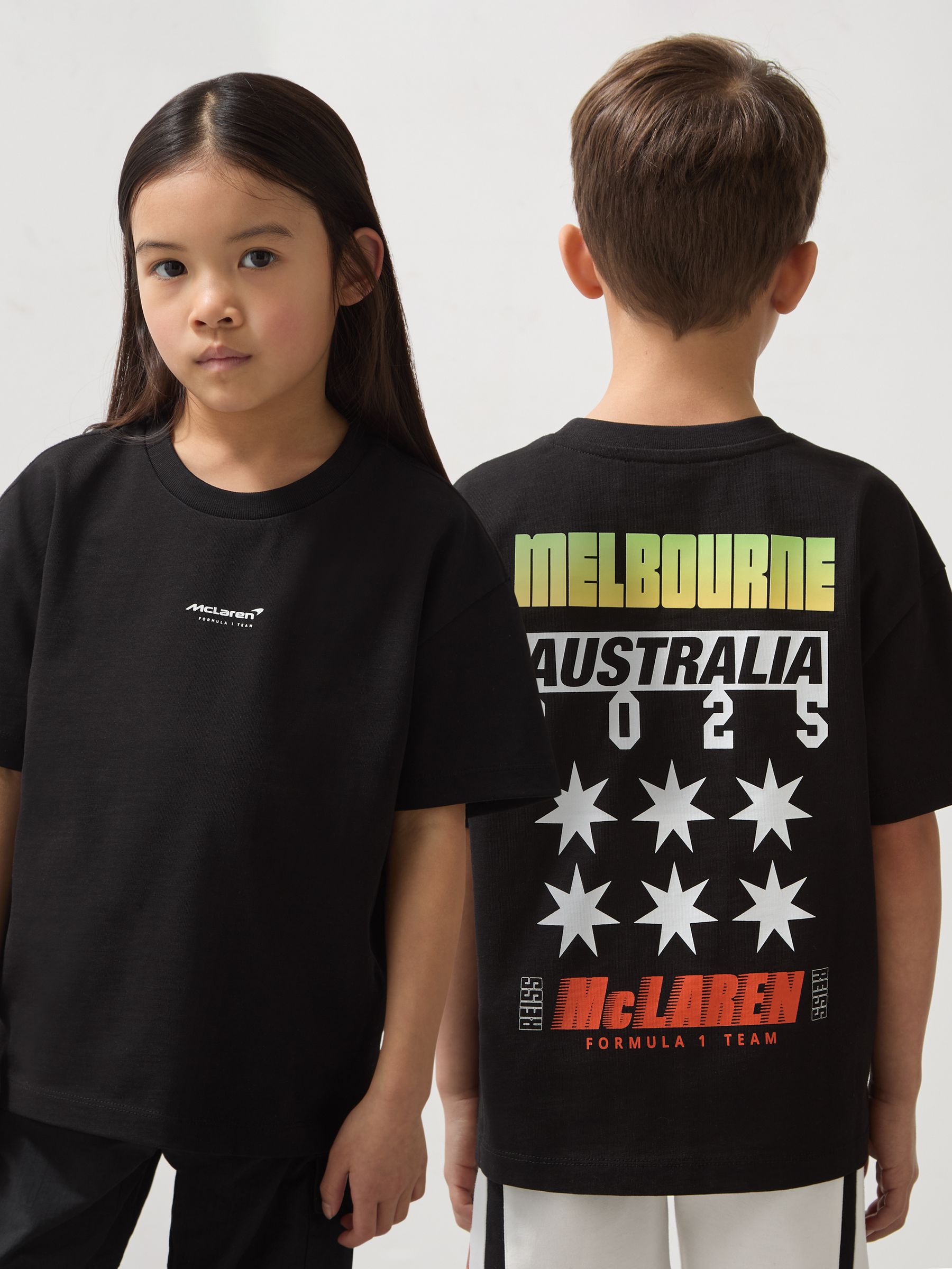 McLaren F1 Team Melbourne T-Shirt Unisex Fit in Black - Image 2 of 8
