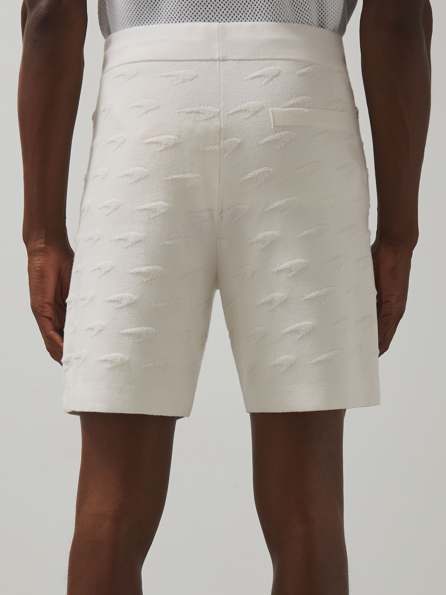 McLaren F1 Team Speedmark Knit Shorts in White - Image 5 of 7