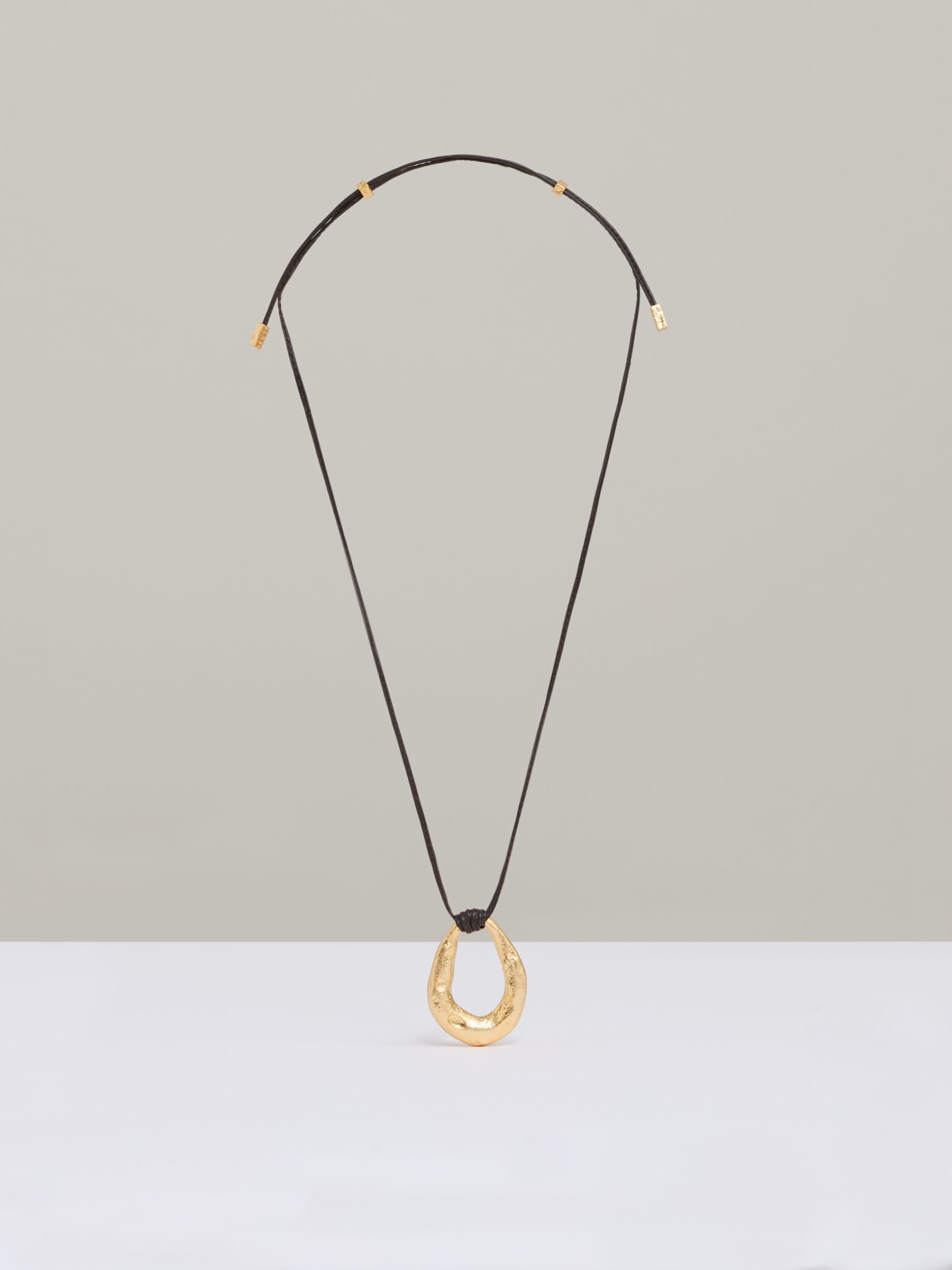 Molten Link Pendant Necklace in Gold Tone - Image 2 of 5