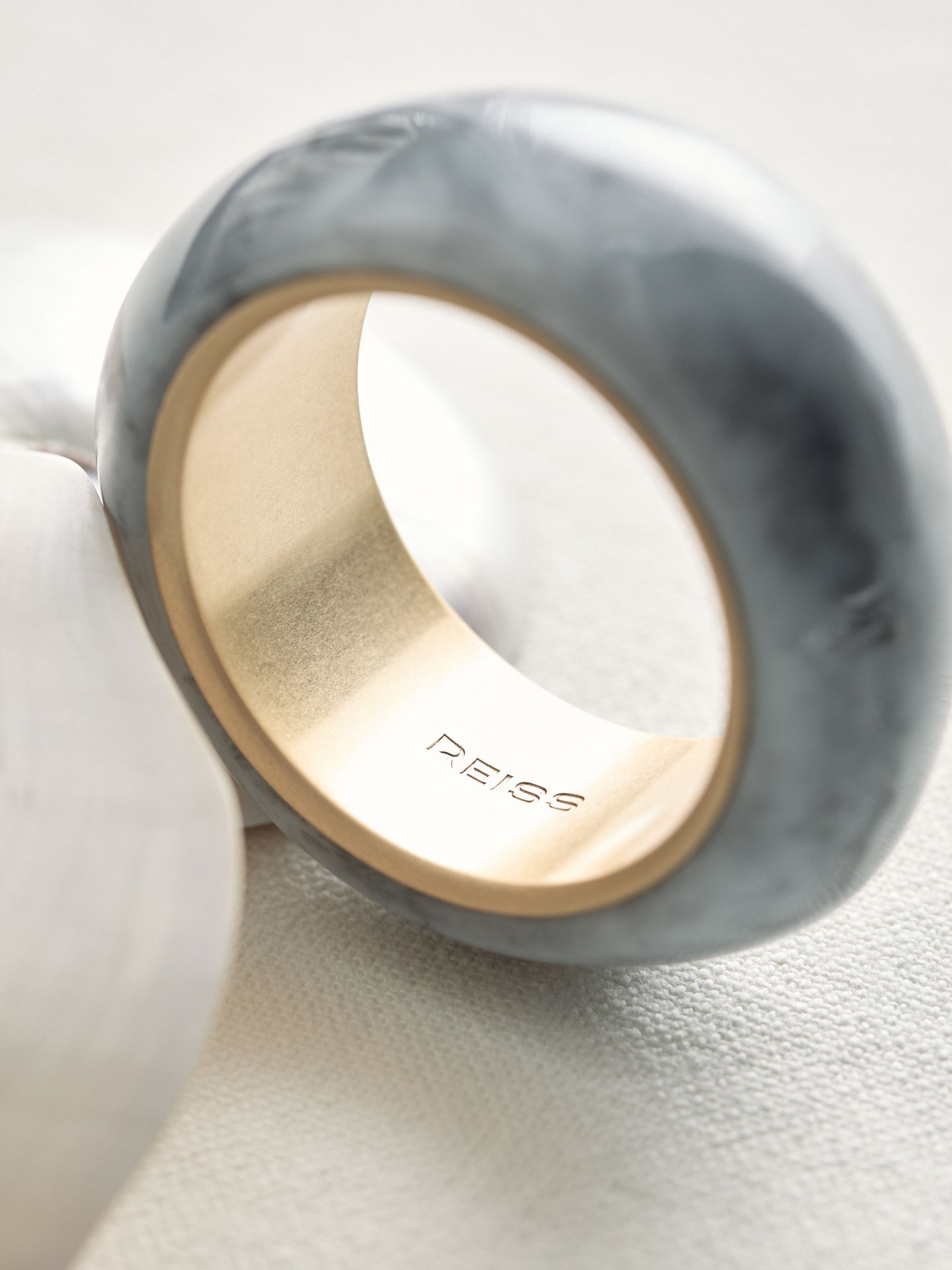 Curve Marble Bangle in Gold Tone - Image 3 of 3