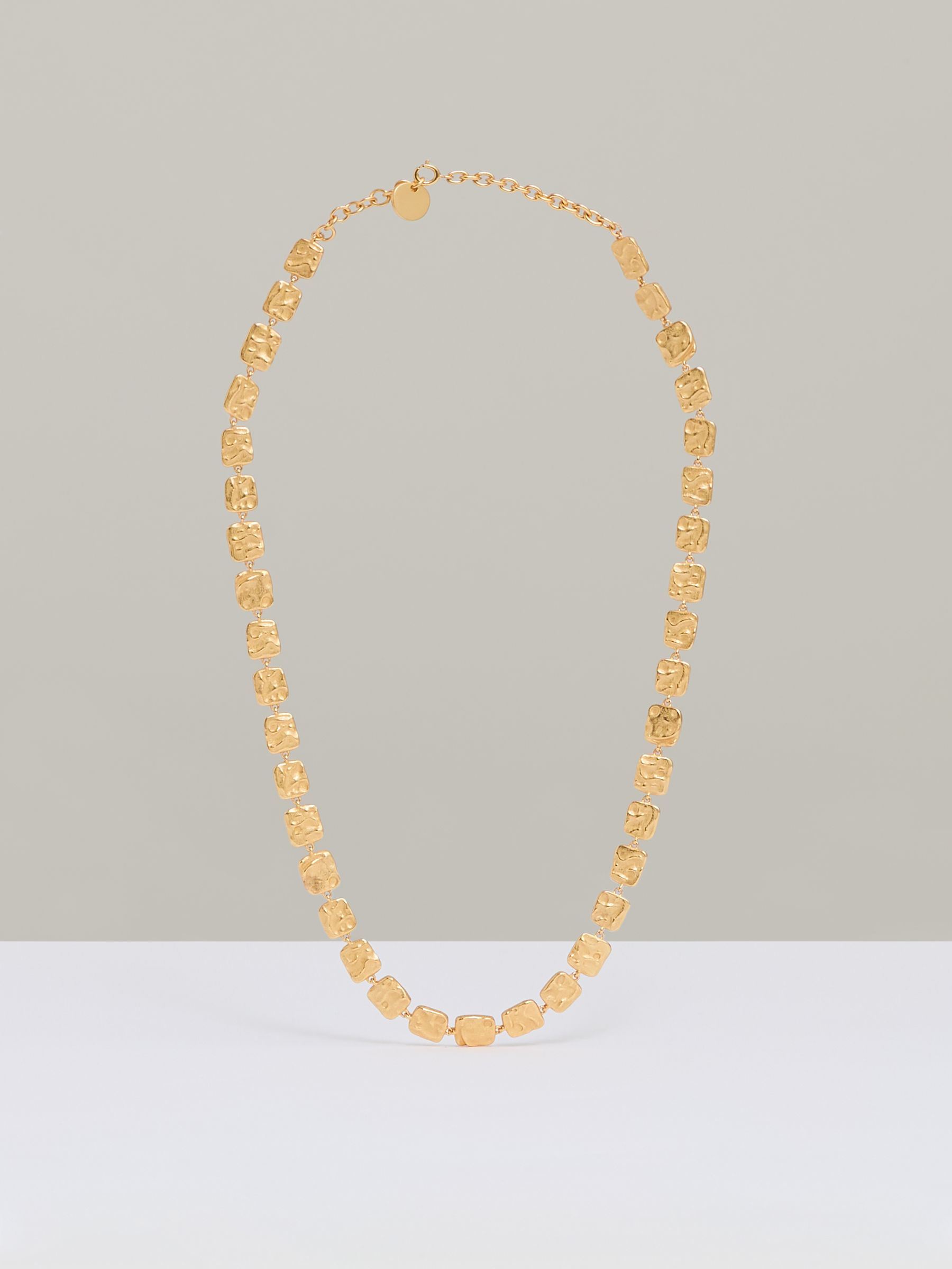 Molten Square Necklace in Gold Tone - Image 3 of 4