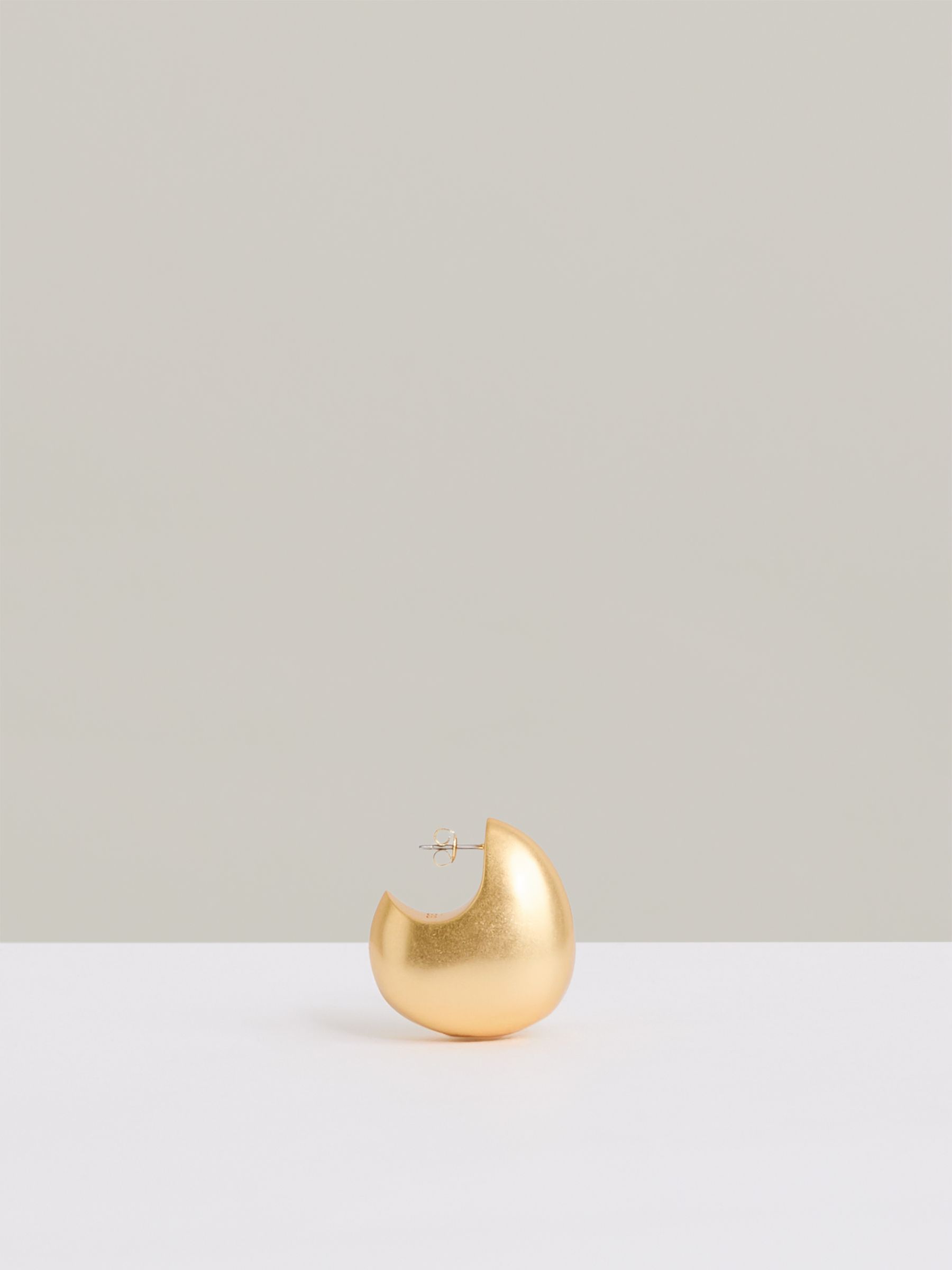 Curve Scoop Earrings in Gold Tone - Image 4 of 4