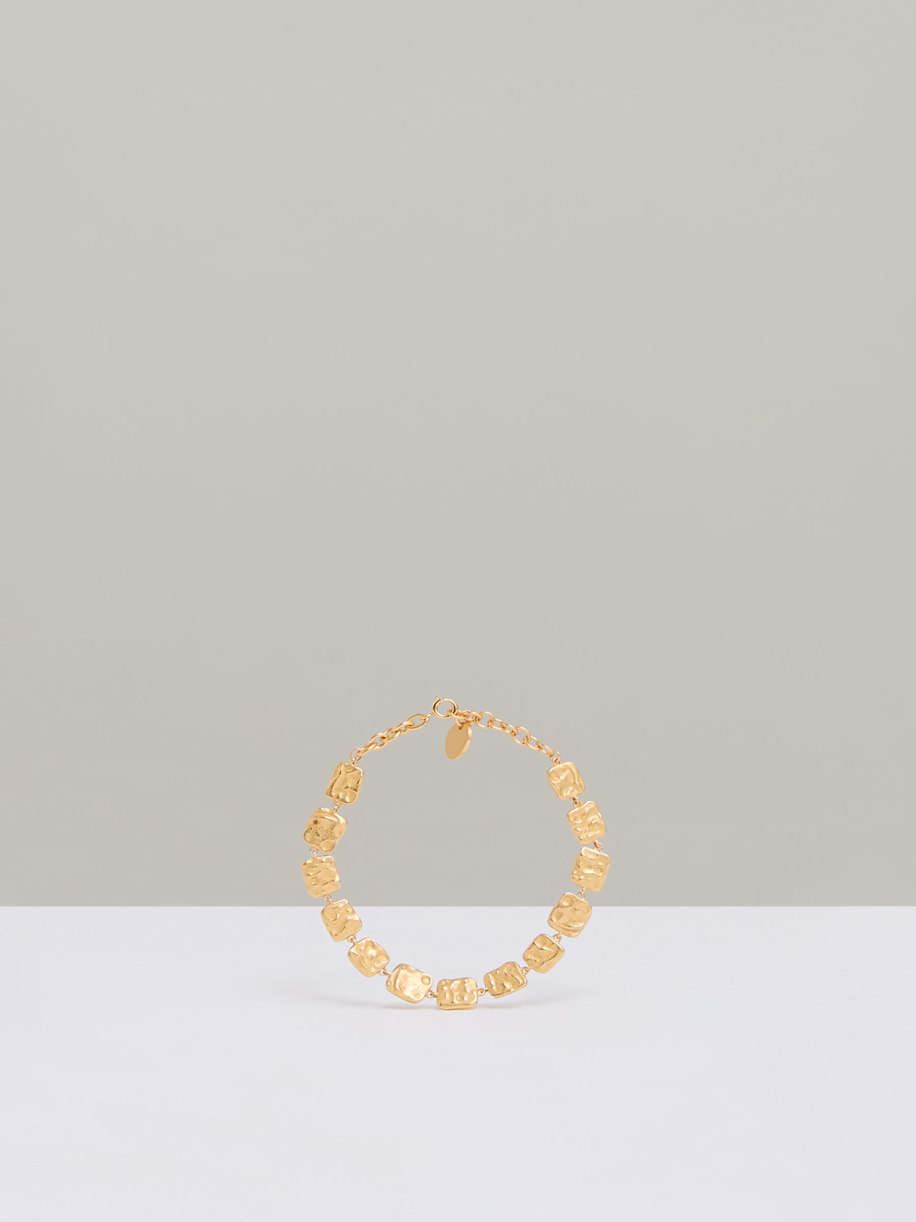 Molten Square Bracelet in Gold Tone - Image 2 of 4