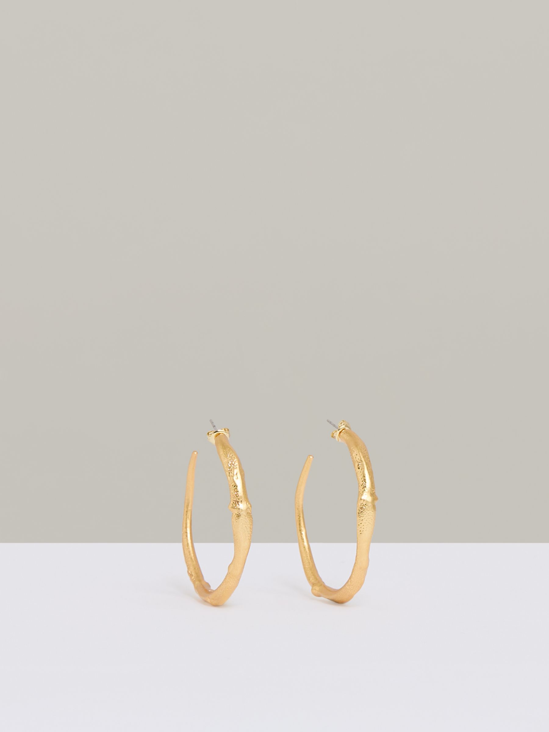 Molten Hoop Earrings in Gold Tone - Image 1 of 4