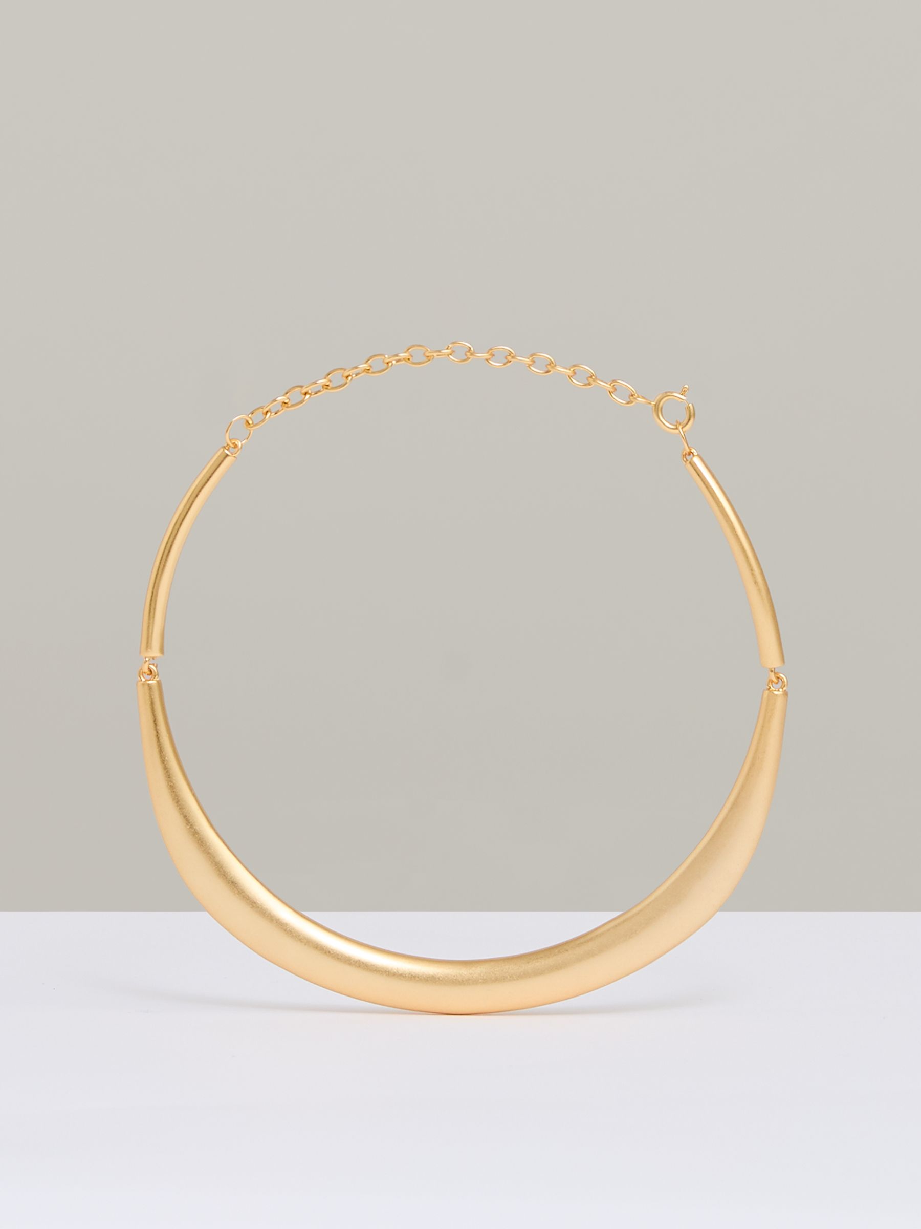Polished Curve Choker in Gold Tone - Image 2 of 4