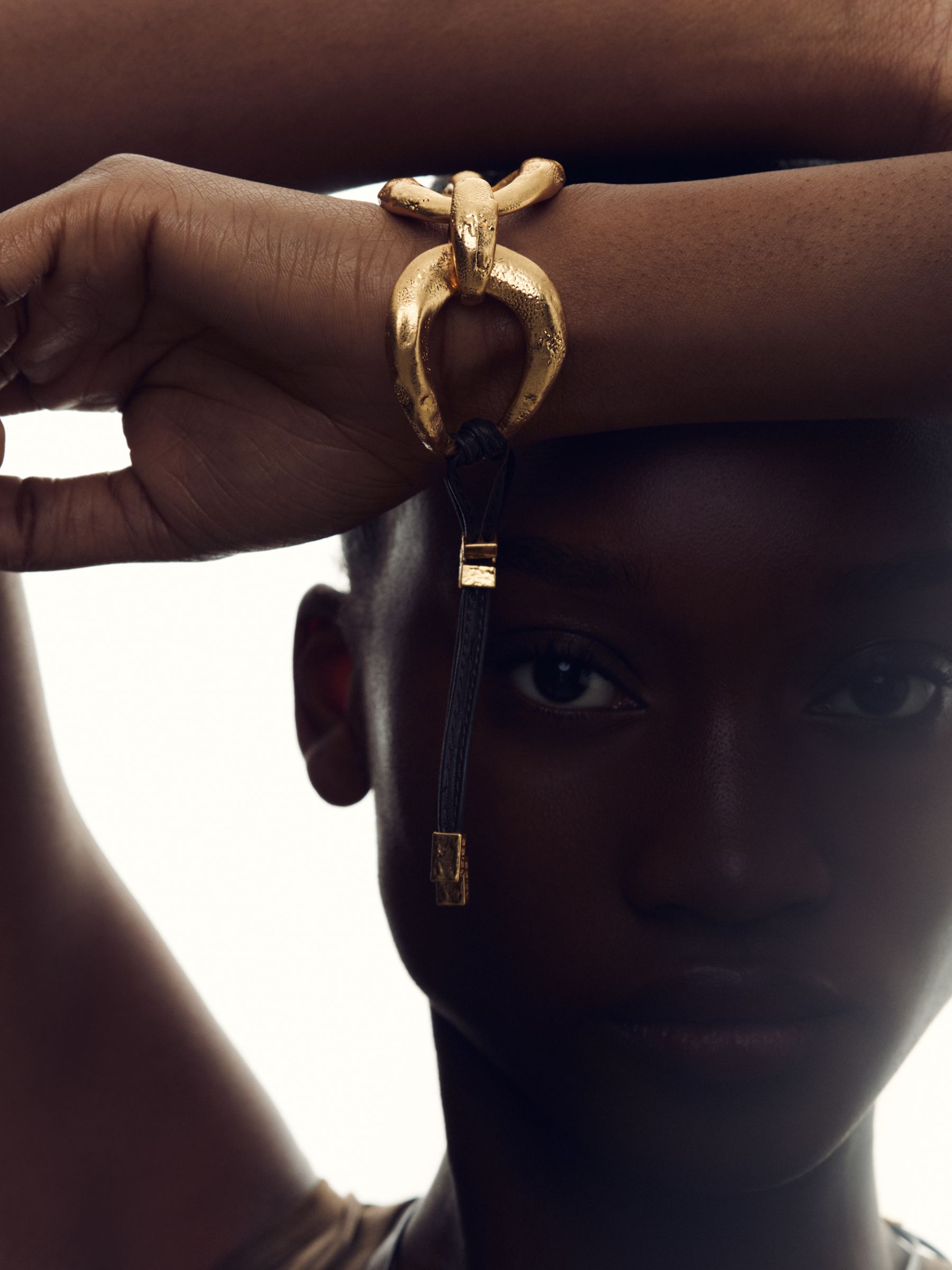 Molten Link Bracelet in Gold Tone - Image 3 of 3