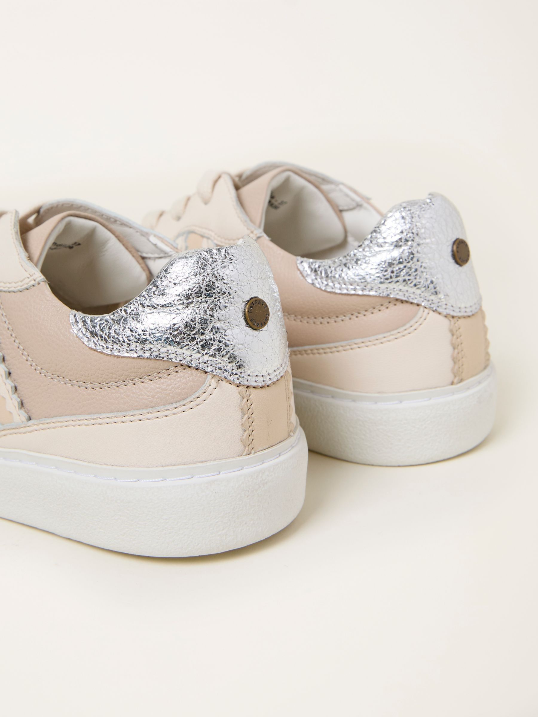 Meri White Leather Trainer - Image 2 of 3