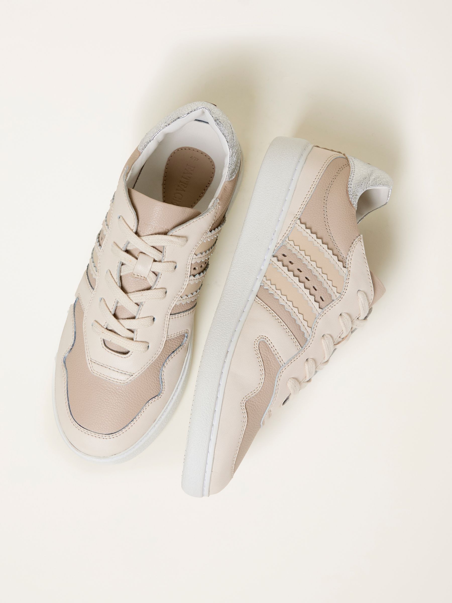 Meri White Leather Trainer - Image 3 of 3
