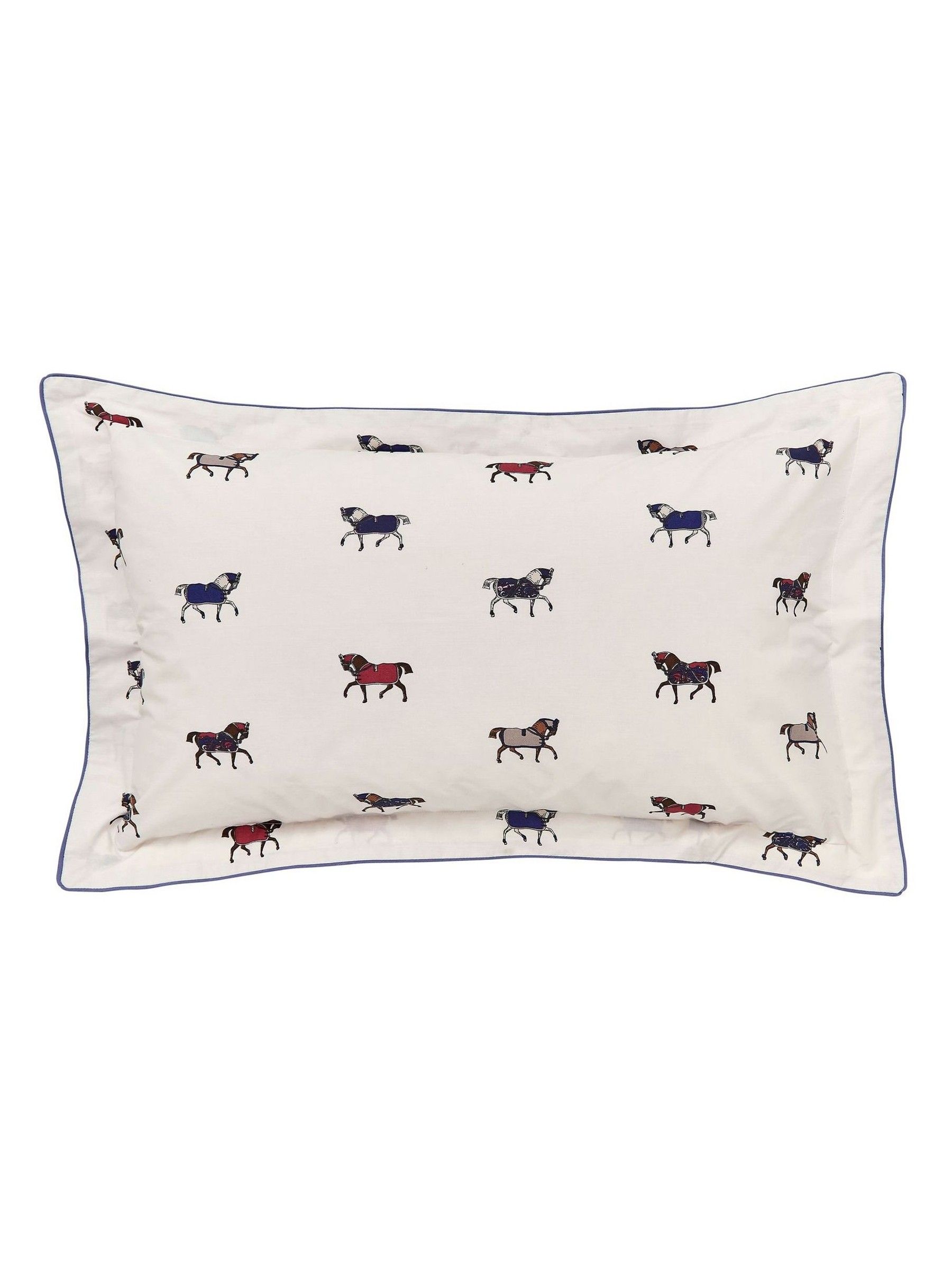 Creme Dressage Horses Duvet Cover and 100% Cotton Pillowcase Set - Image 3 of 4