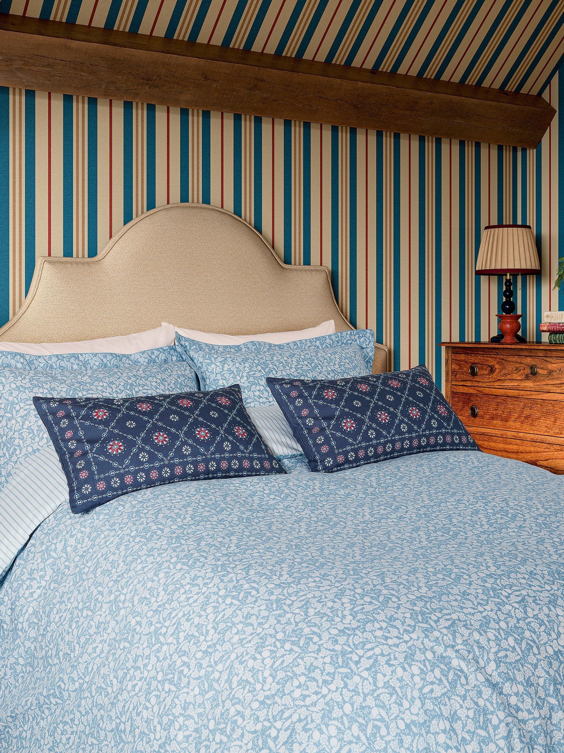 Blue Fruity Ditsy Duvet Cover and 100% Cotton Pillowcase Set - Image 2 of 5