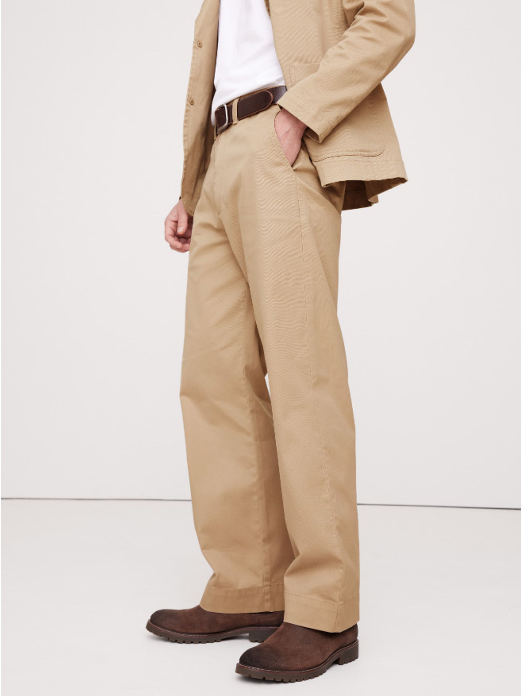 Banana Republic Beige Authentic Relaxed Trousers - Image 3 of 3