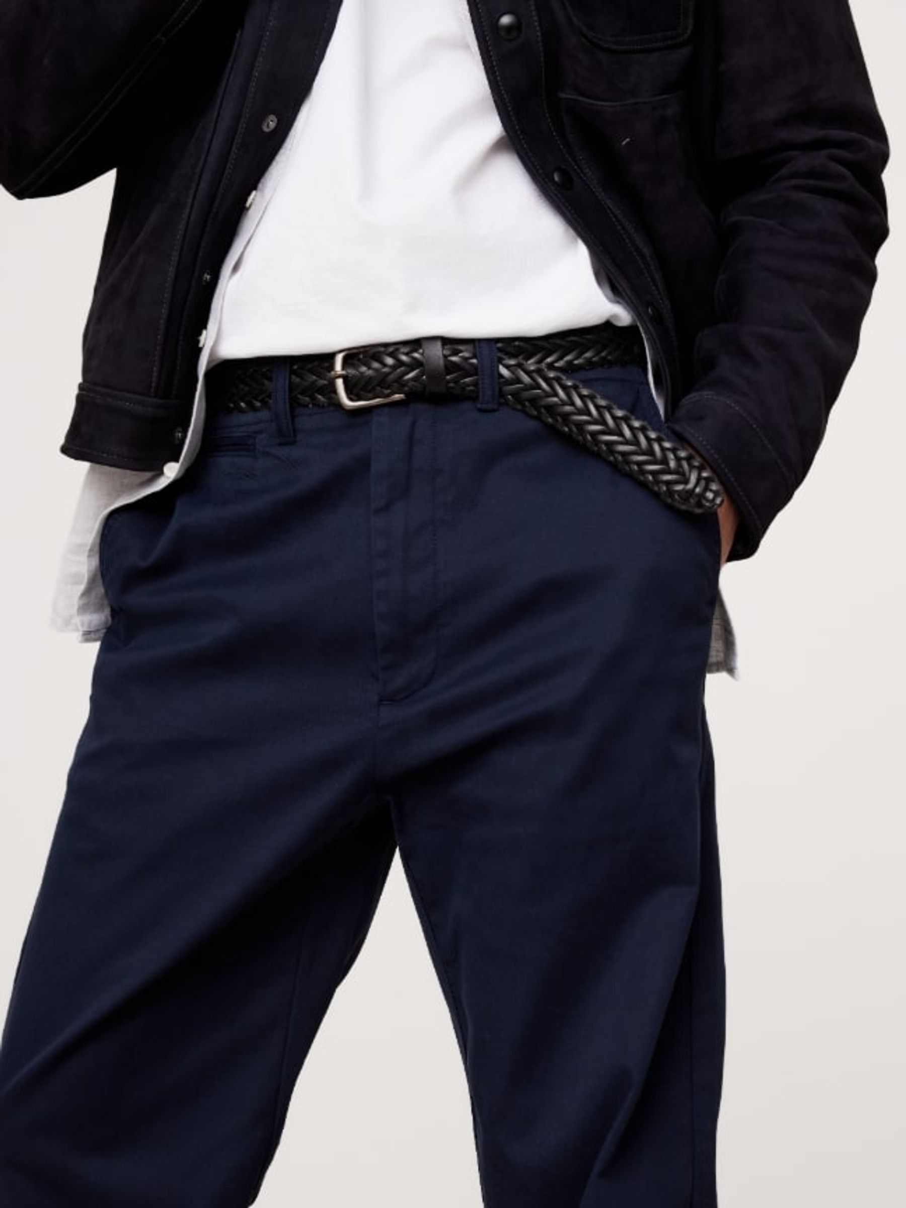Banana Republic Navy Blue Authentic Relaxed Trousers - Image 3 of 4