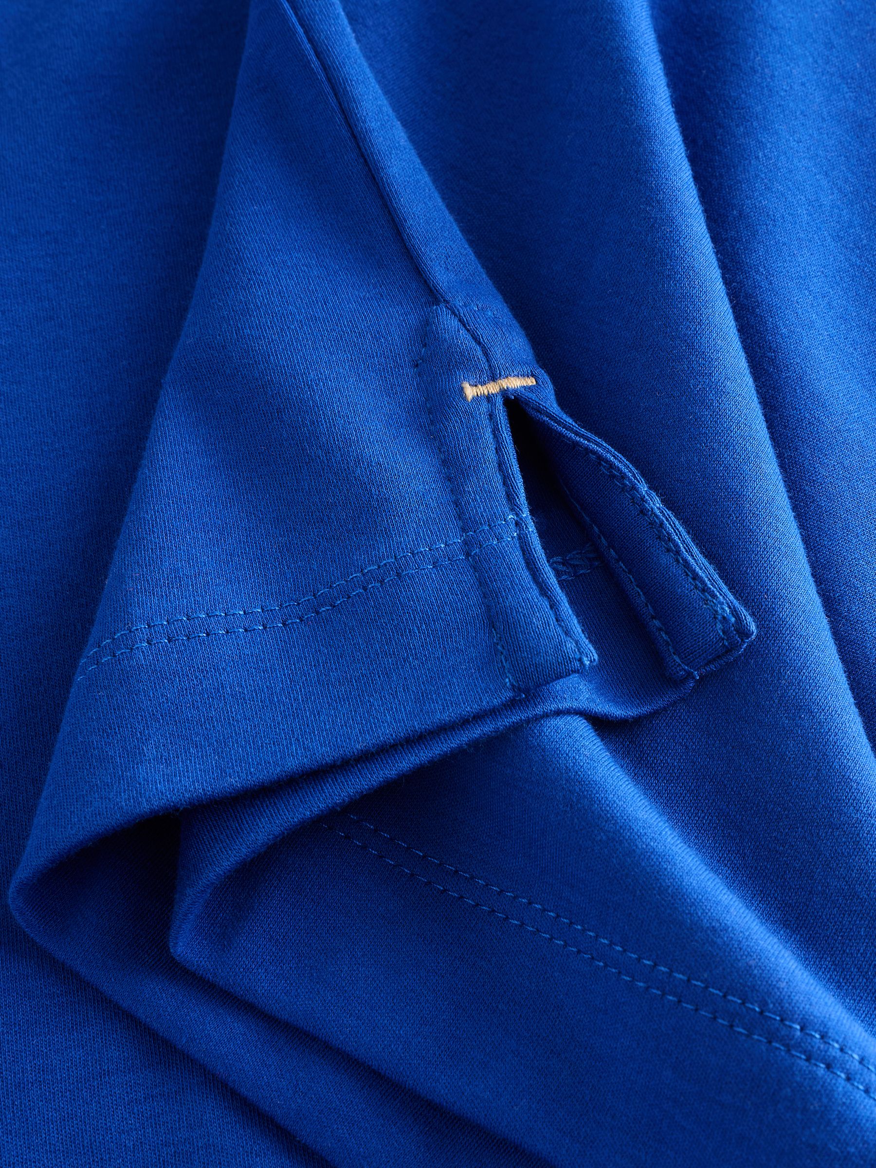 Banana Republic Blue Cotton Short Sleeve Polo Shirt - Image 5 of 5