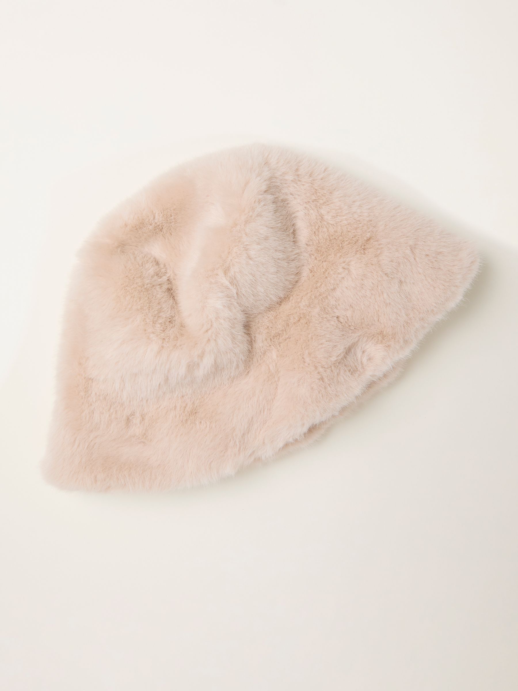 Natural Faux Fur Bucket Hat - Image 2 of 2