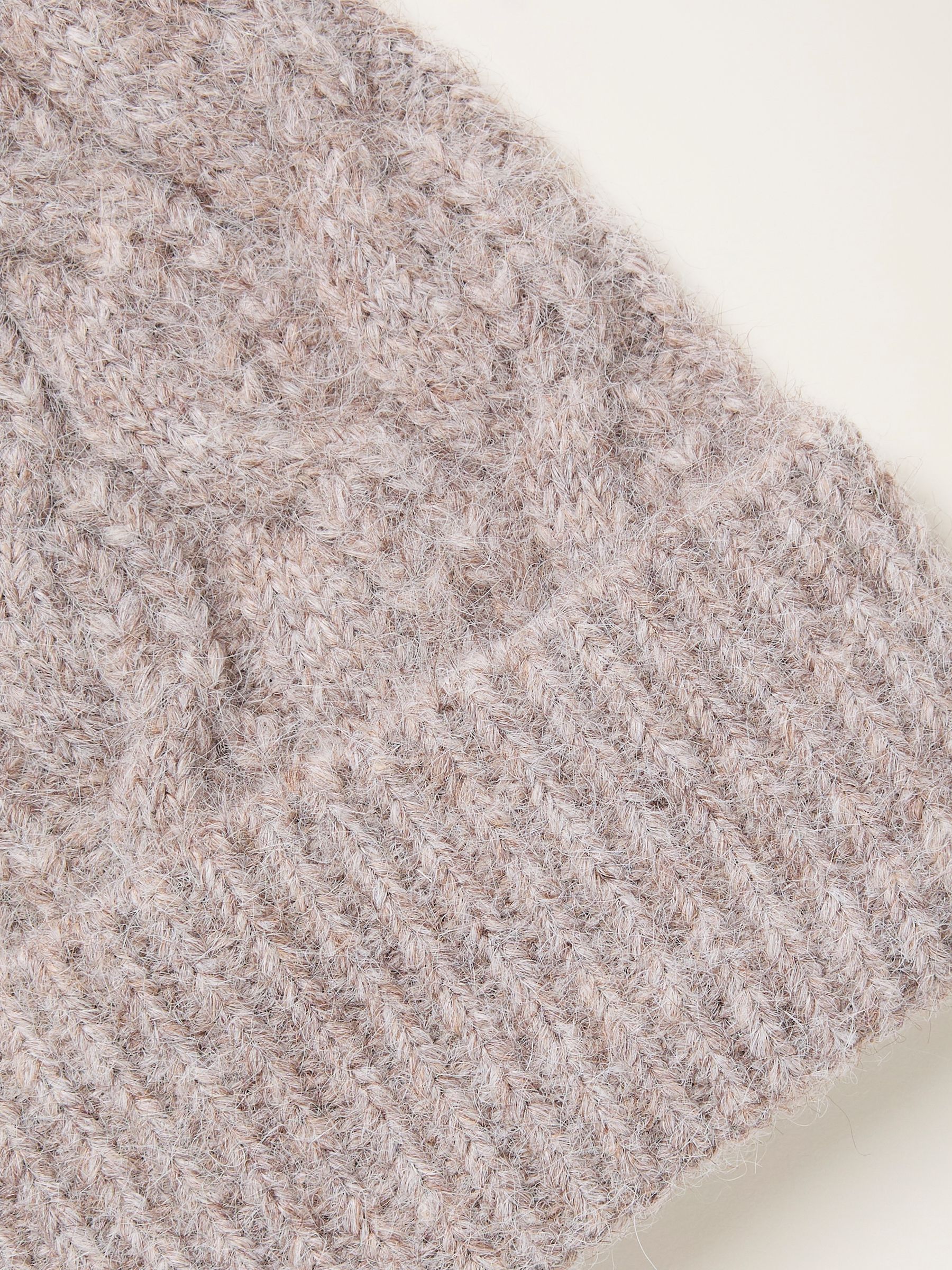 Oatmeal Cable Beanie - Image 2 of 2 Oatmeal Cable Beanie - Image 2 of 2