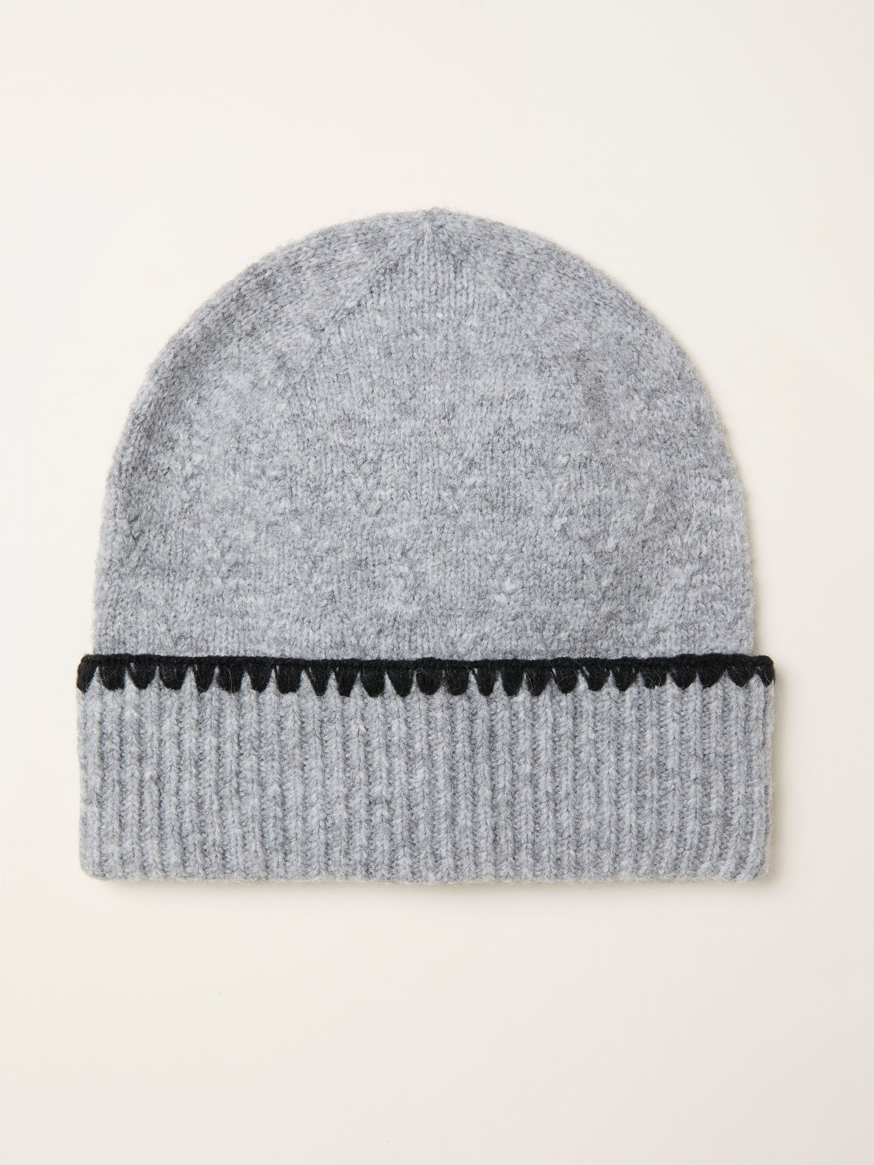 Grey Whipstitch Beanie - Image 1 of 2 Grey Whipstitch Beanie - Image 1 of 2