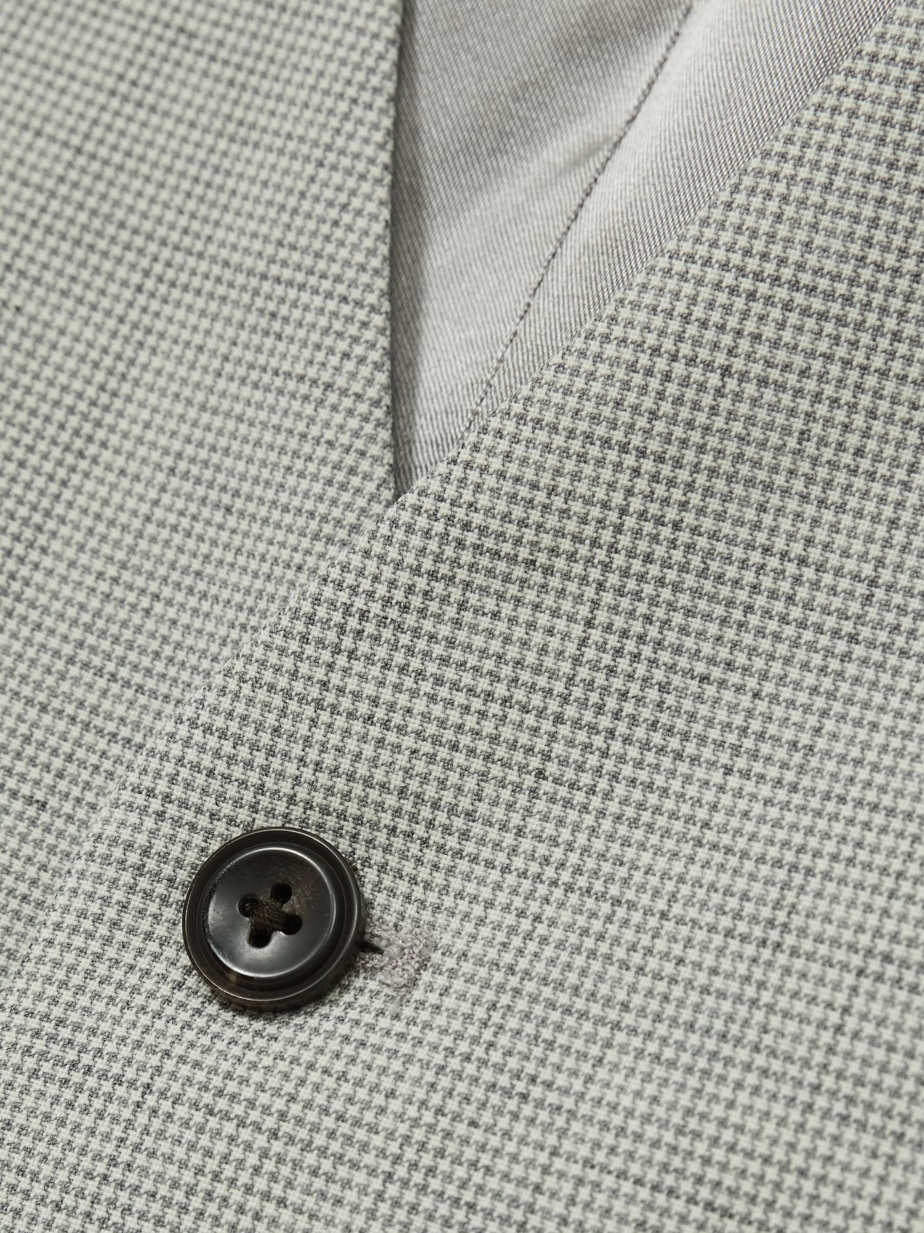 Puppytooth-Check Suit Waistcoat Wool-Blend in Grey - Image 7 of 9