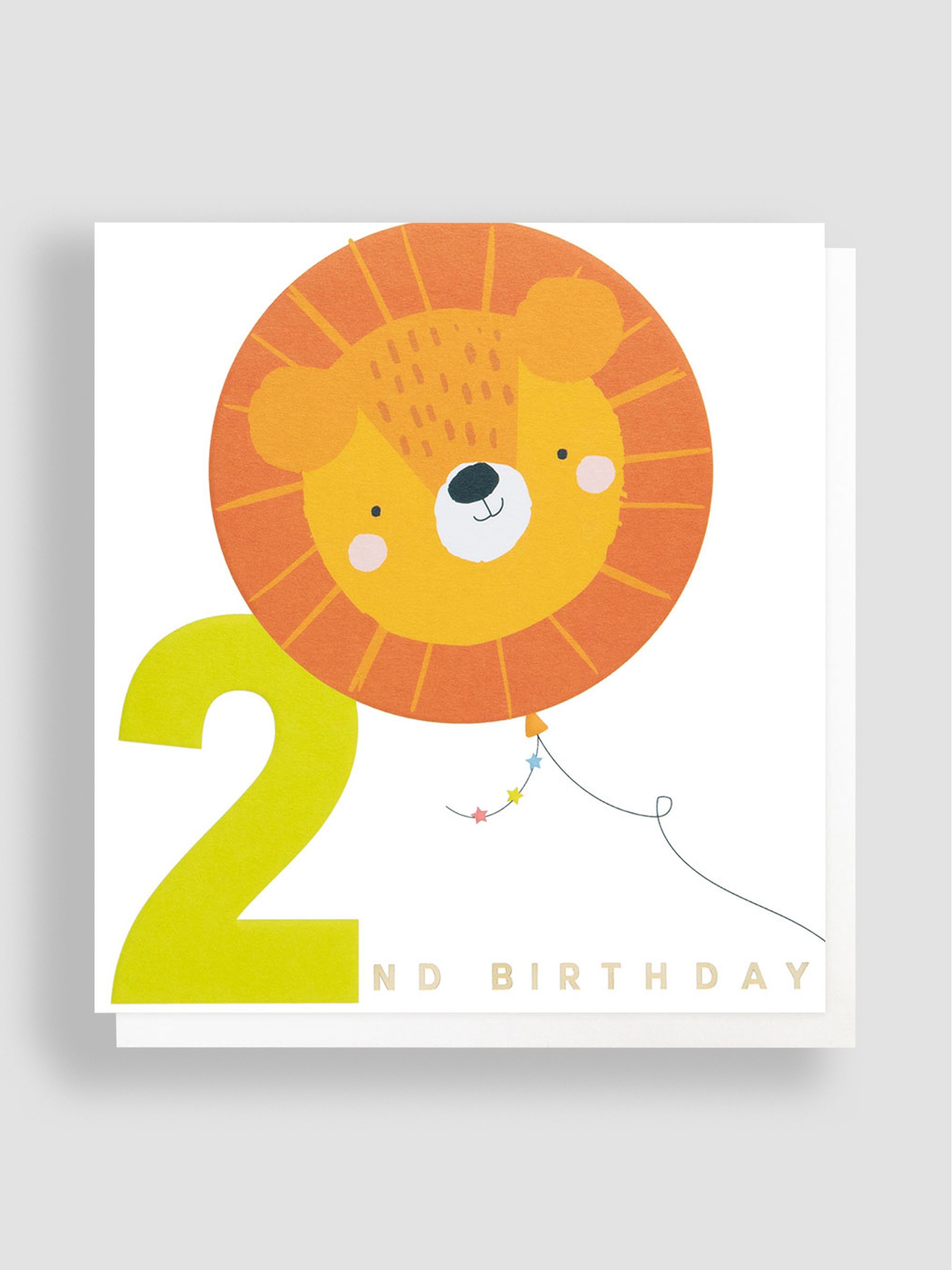 Caroline Gardner 2Nd Birthday Lion Balloon - Image 1 of 1