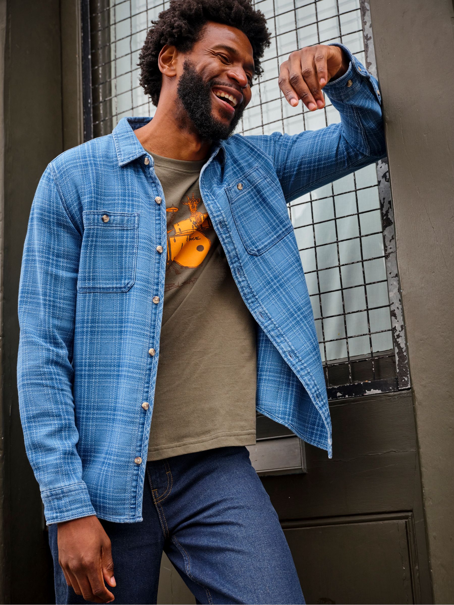 Watton Blue Long Sleeve Check Shirt | FatFace USA