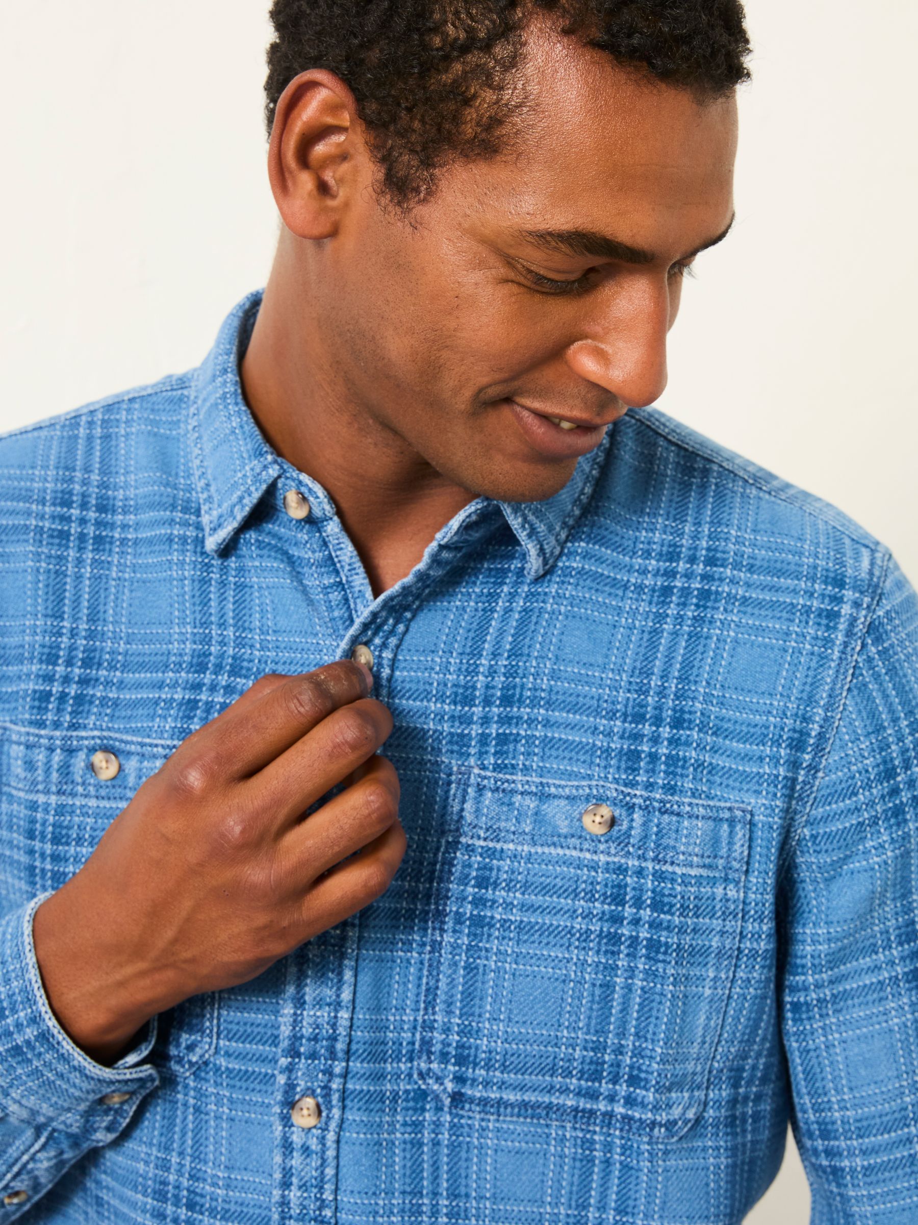 Watton Blue Long Sleeve Check Shirt - Image 3 of 6