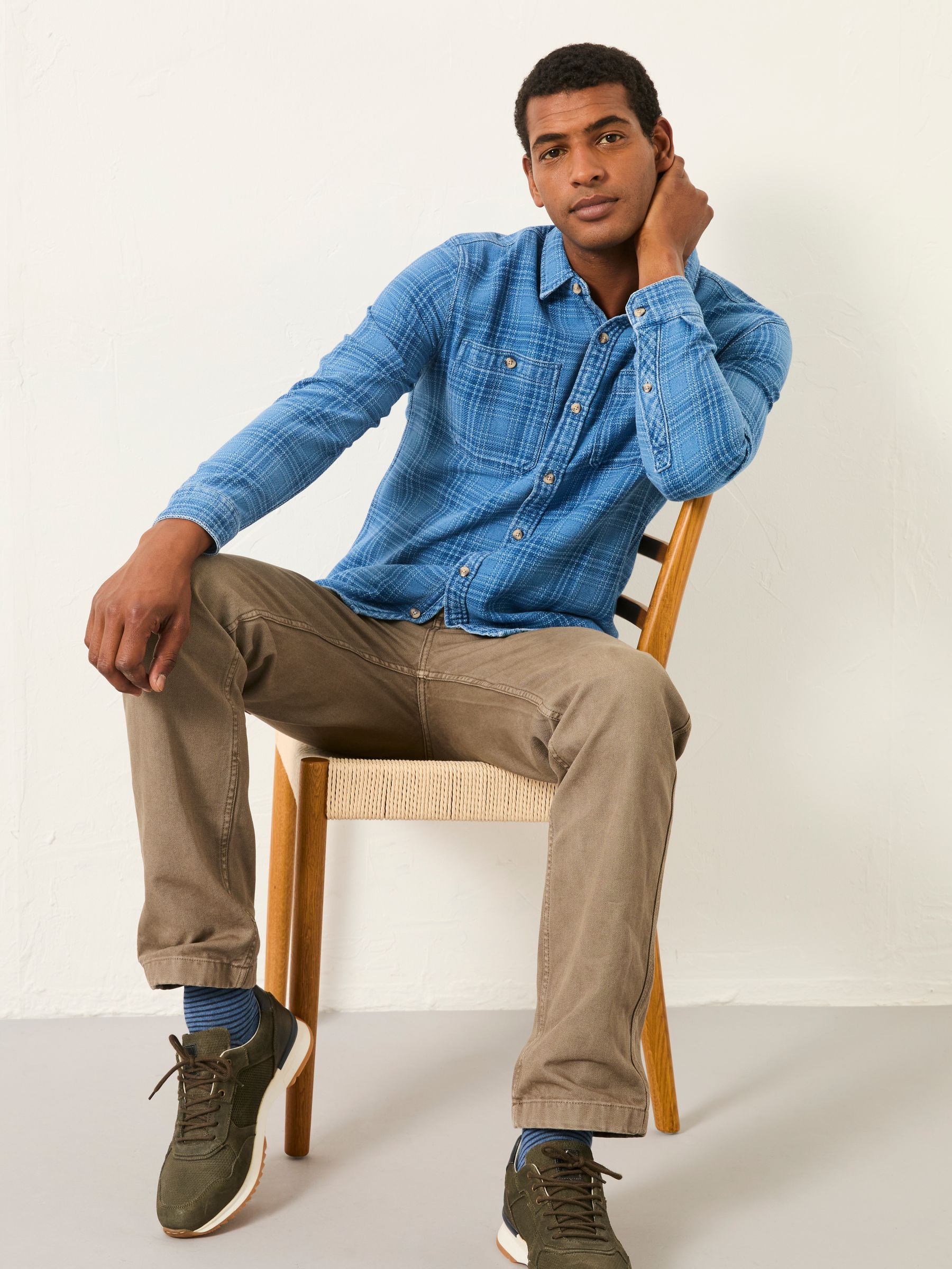 Watton Blue Long Sleeve Check Shirt - Image 5 of 6