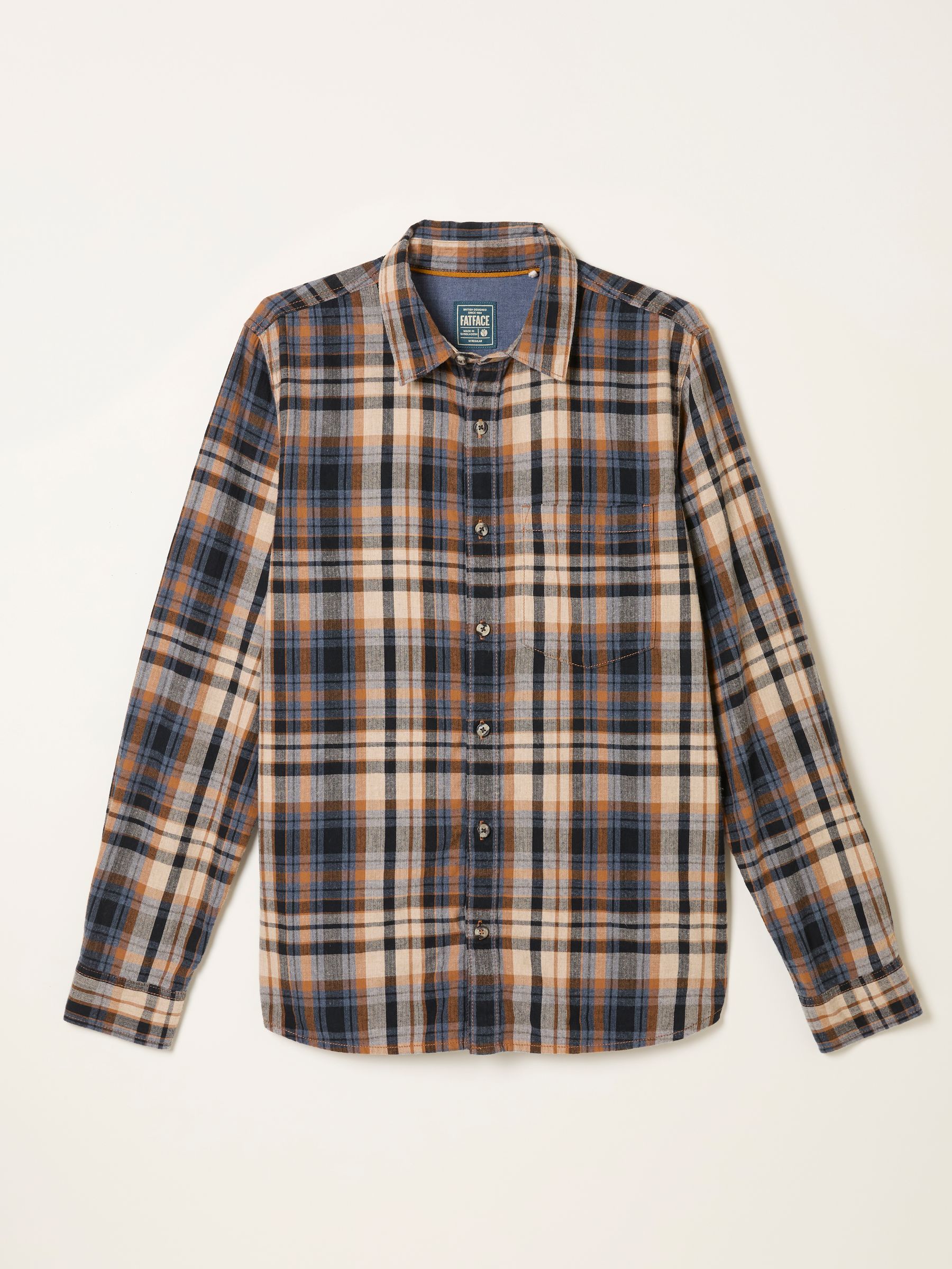 Hyth Rust Brown Long Sleeve Check Shirt - Image 6 of 6