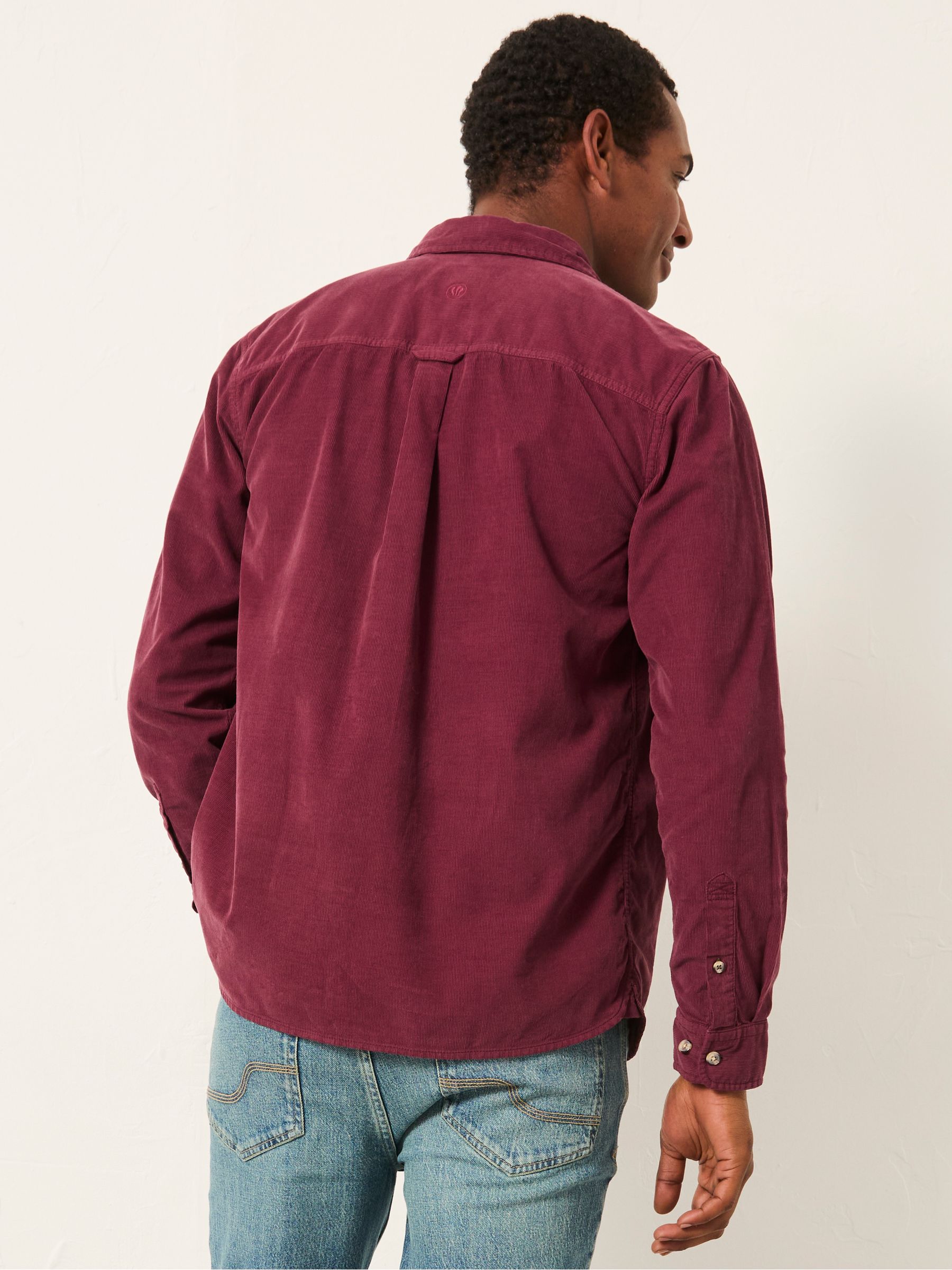 Claret Long Sleeve Cord Shirt - Image 2 of 6 Claret Long Sleeve Cord Shirt - Image 2 of 6