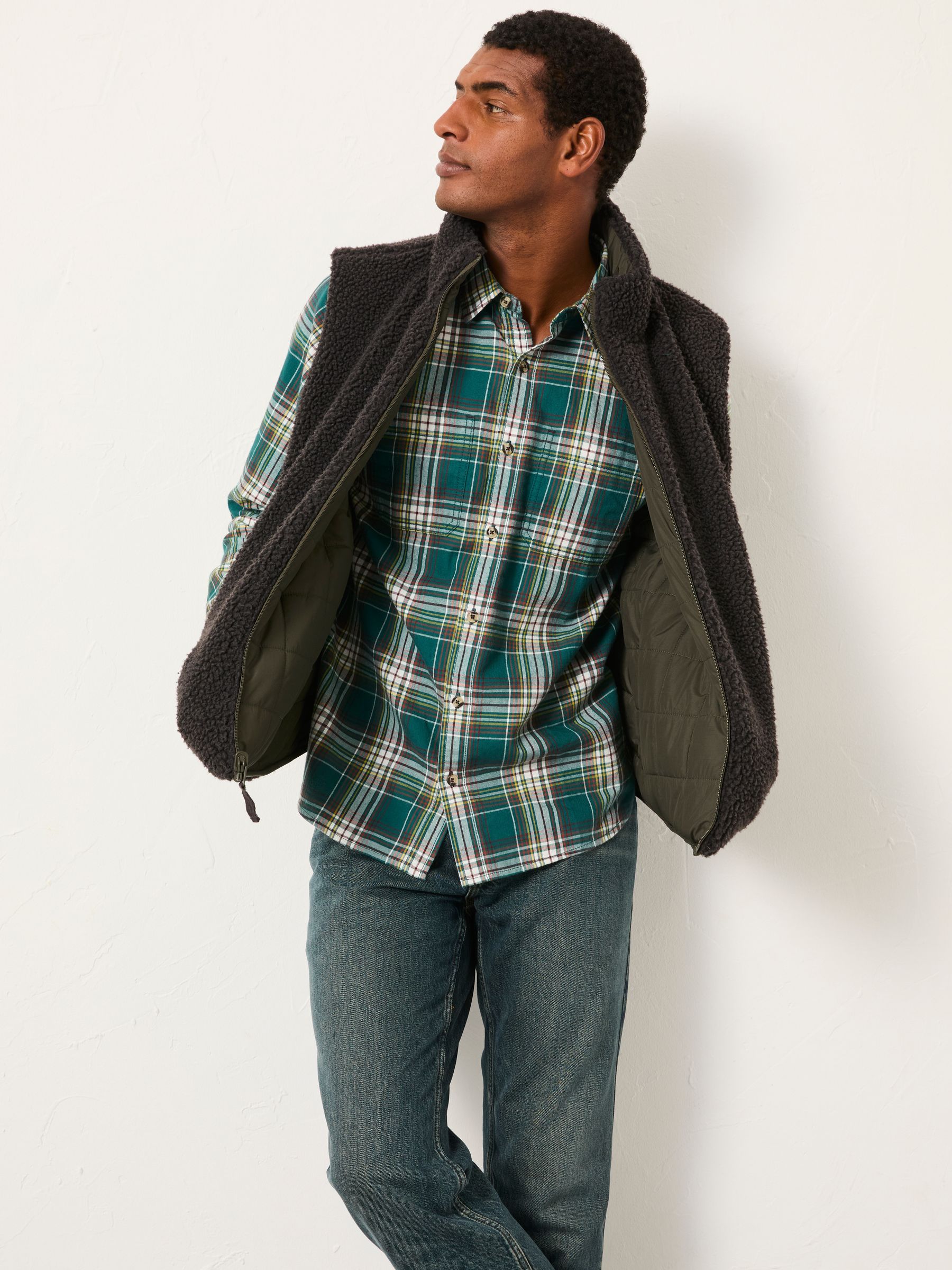 Harlow Emerald Green Long Sleeve Check Shirt - Image 5 of 6