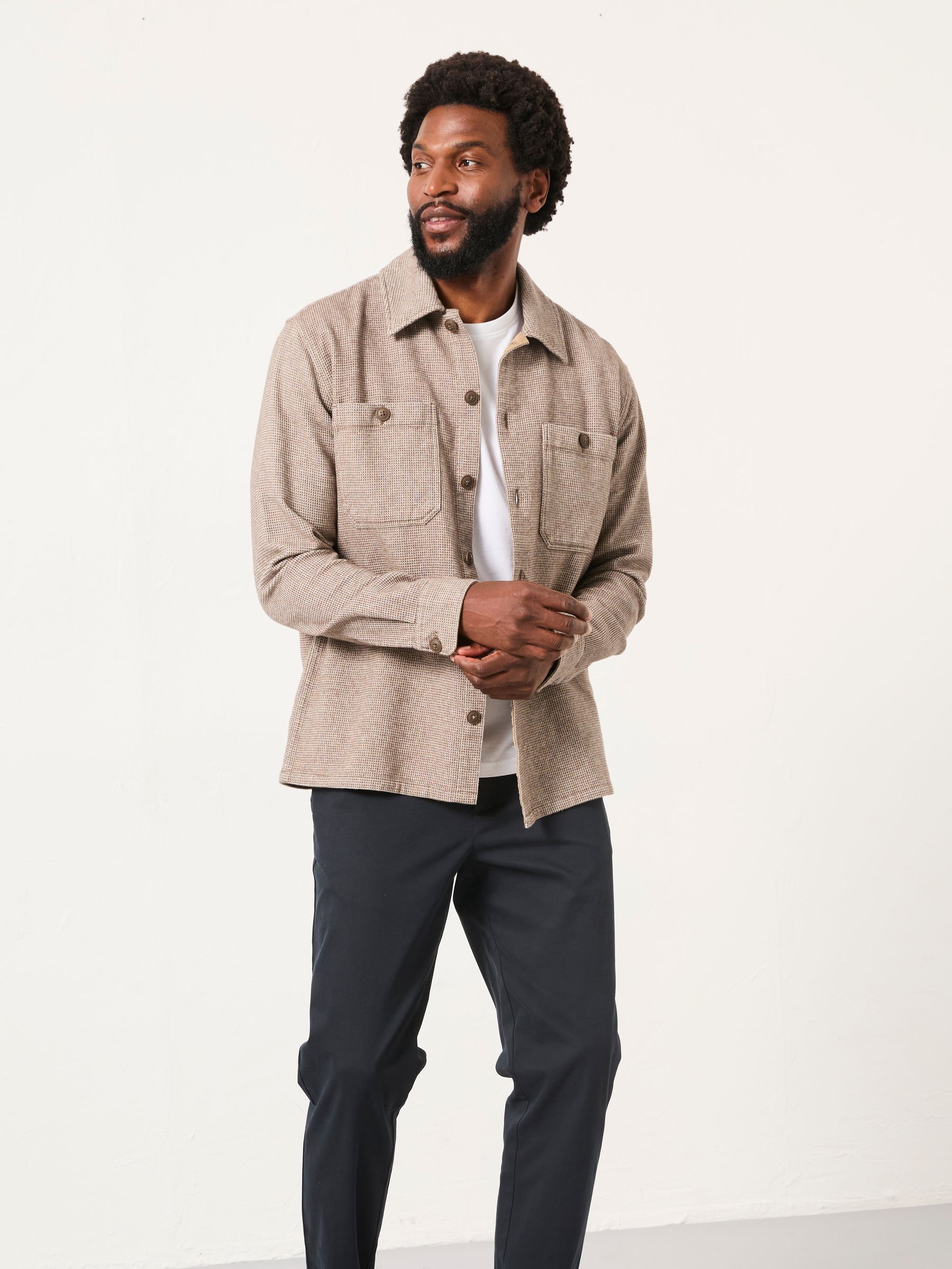 Blythe Dark Natural Long Sleeve Shirt - Image 1 of 5