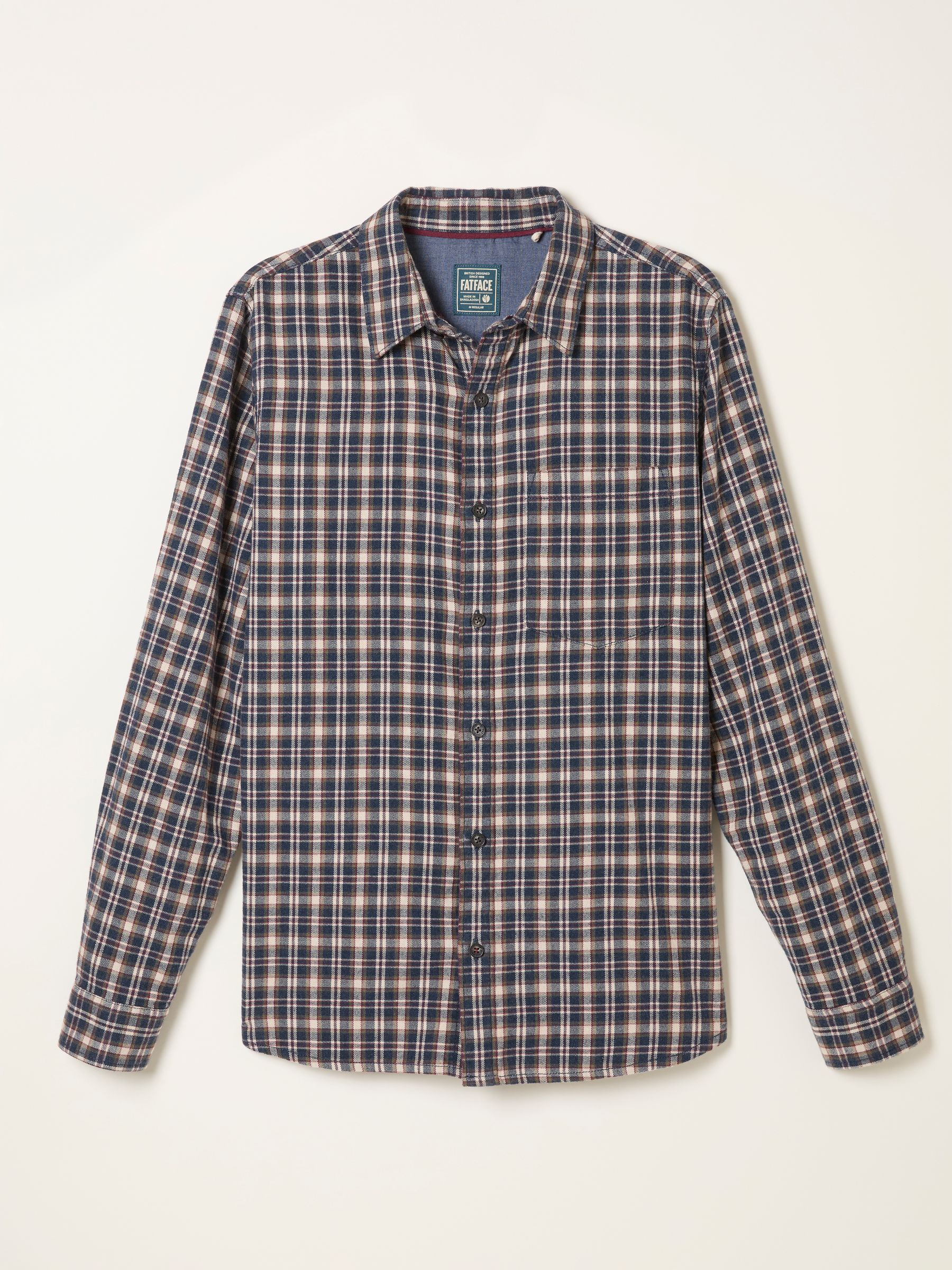 Amble Navy Long Sleeve Check Shirt - Image 5 of 5