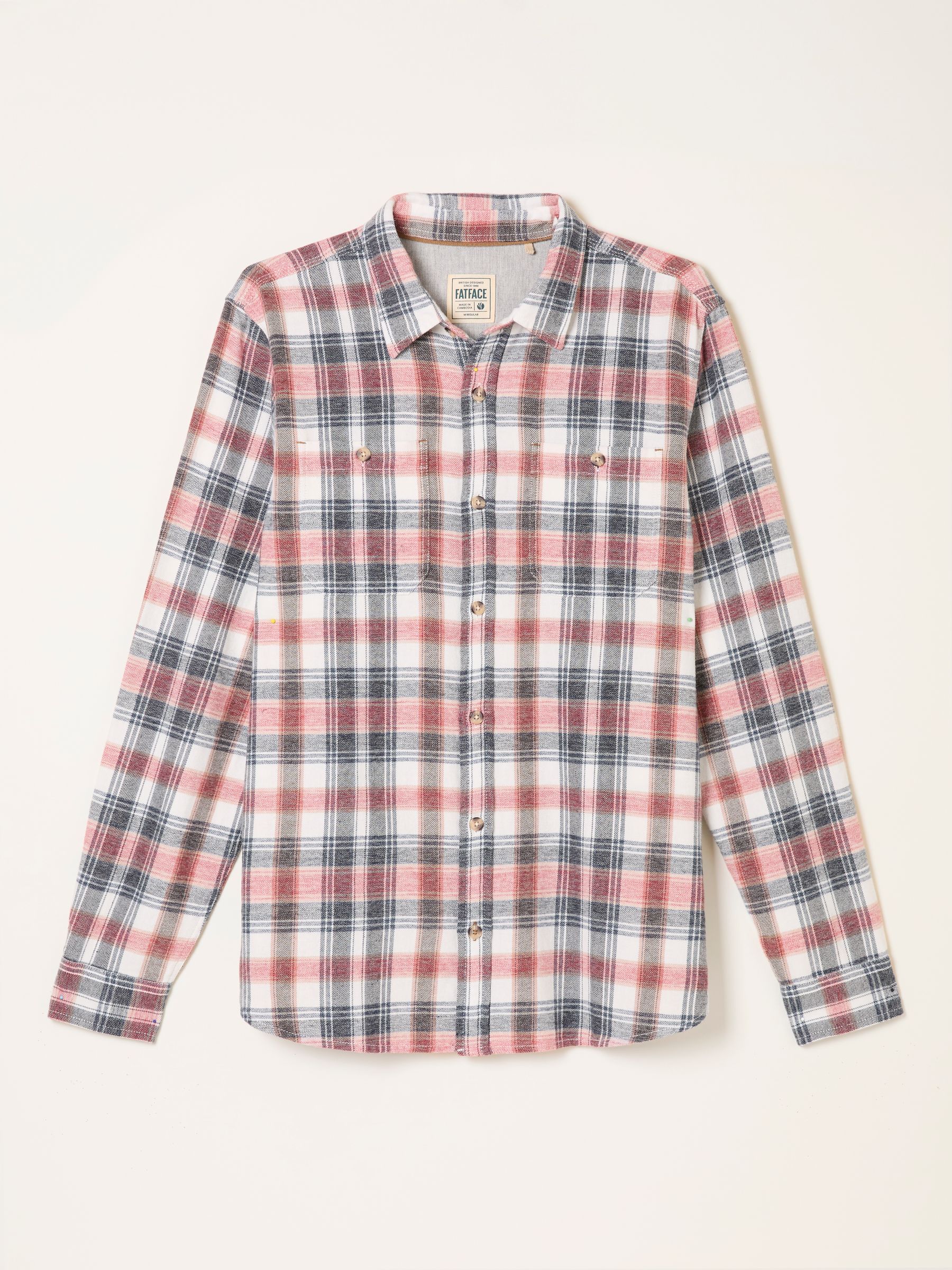Esher Pink Long Sleeve Check Shirt - Image 5 of 5 Esher Pink Long Sleeve Check Shirt - Image 5 of 5