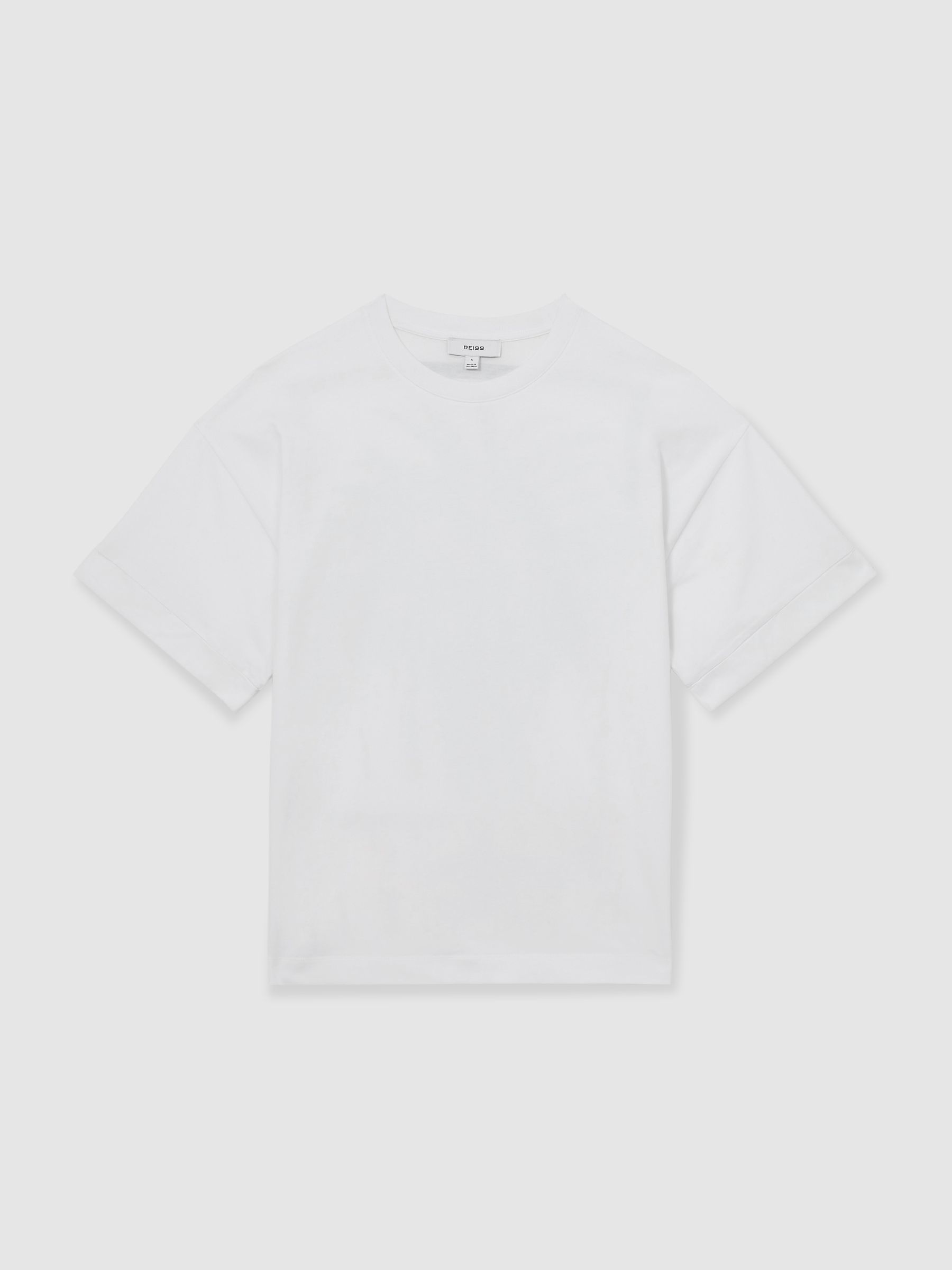 Reiss | NYBG Floral Oversize T-Shirt in Blue/Ivory - Image 2 of 5
