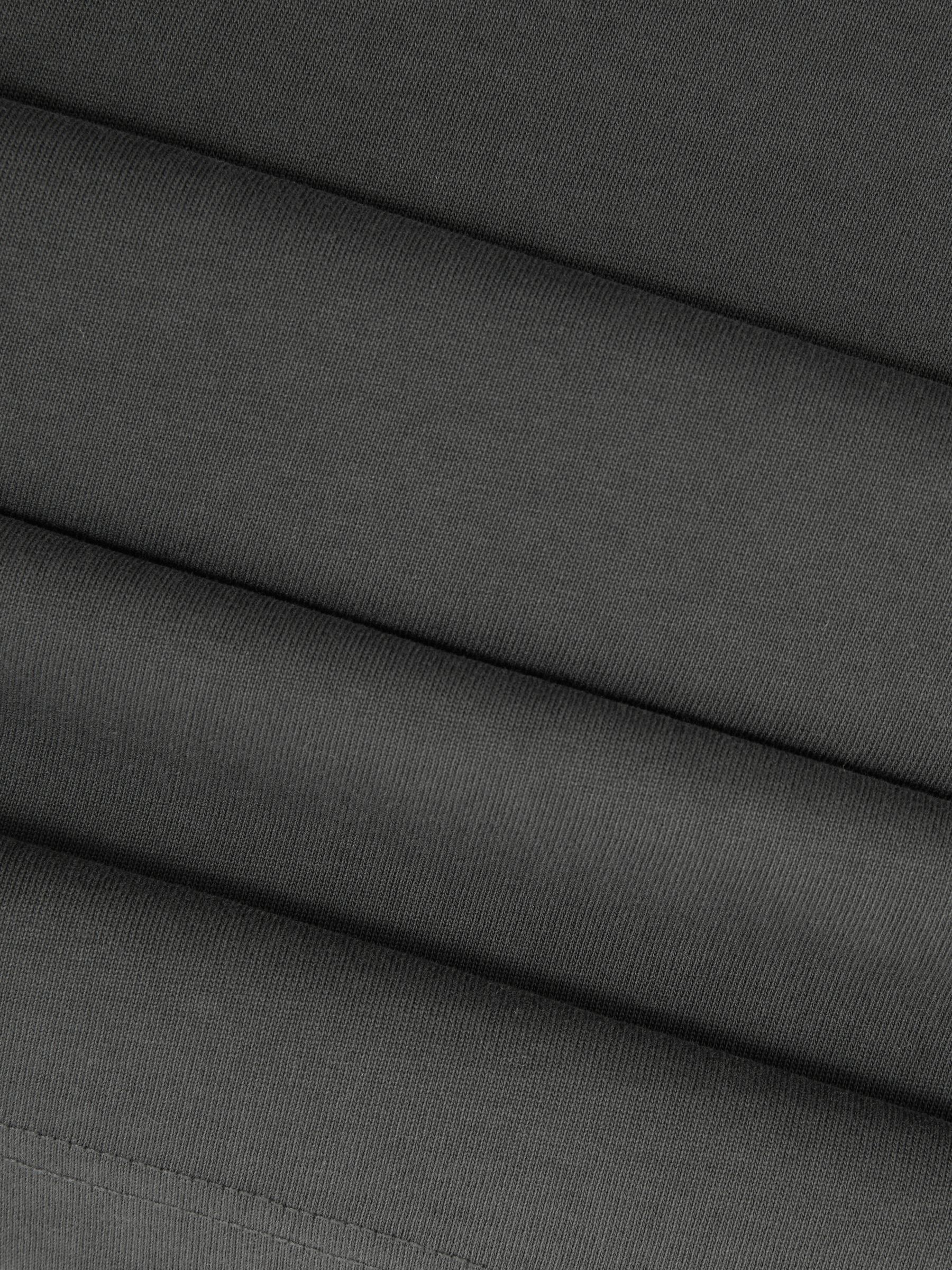 Cotton Garment-Dyed Oversized T-Shirt in Washed Black - Image 6 of 6