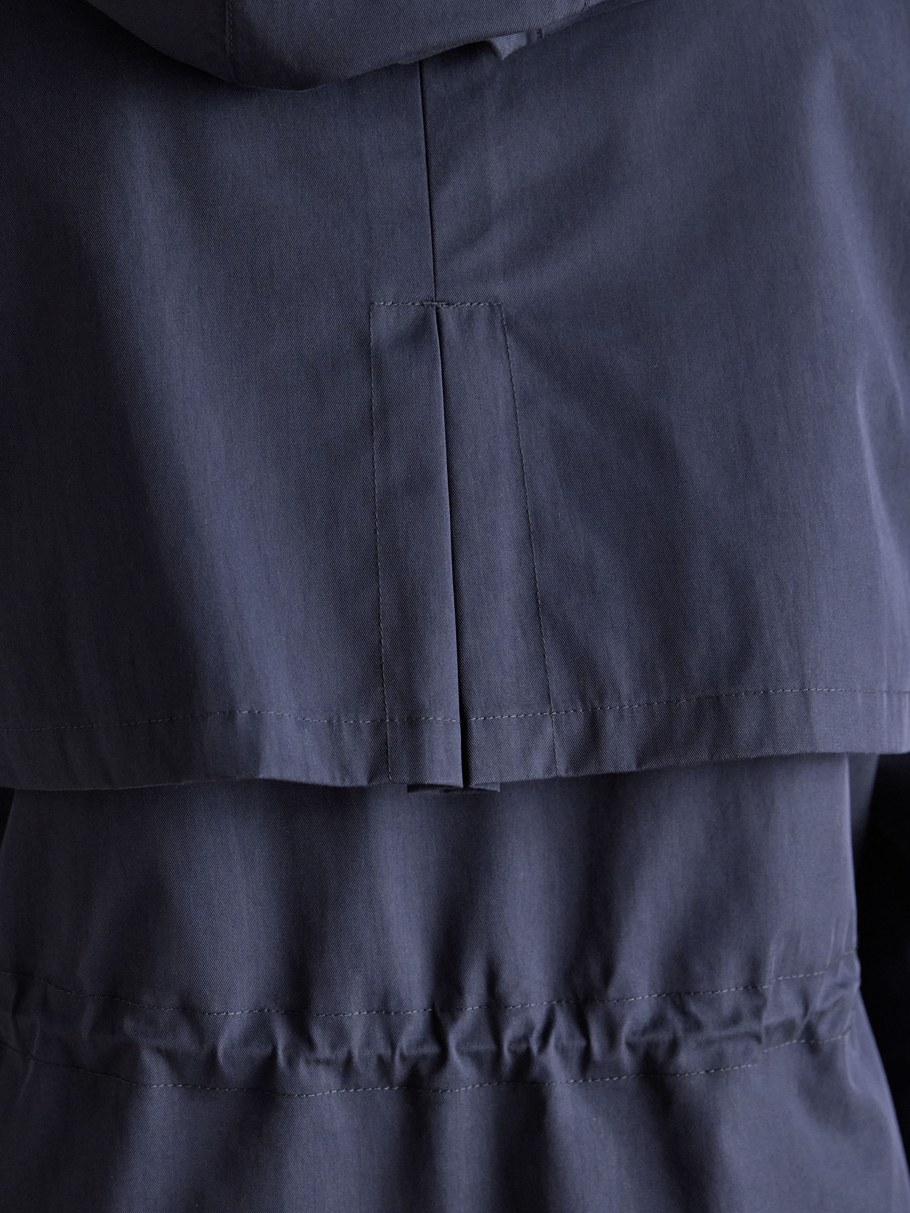 Portwell Cosy Navy Fleece Lined Waterproof Raincoat with Hood - Image 13 of 13