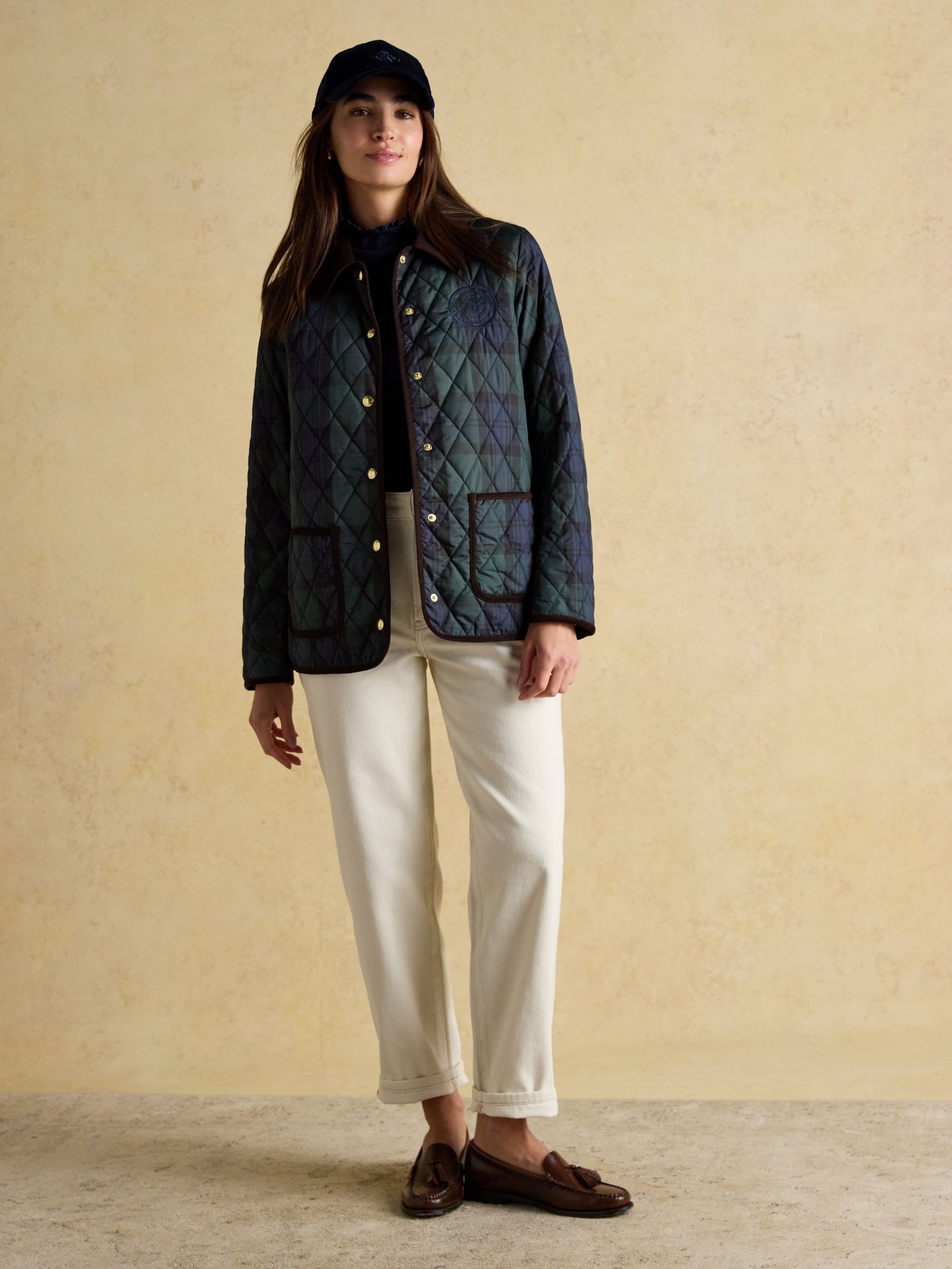 Quinn Blackwatch Showerproof Diamond Quilted Coat - Image 12 of 15