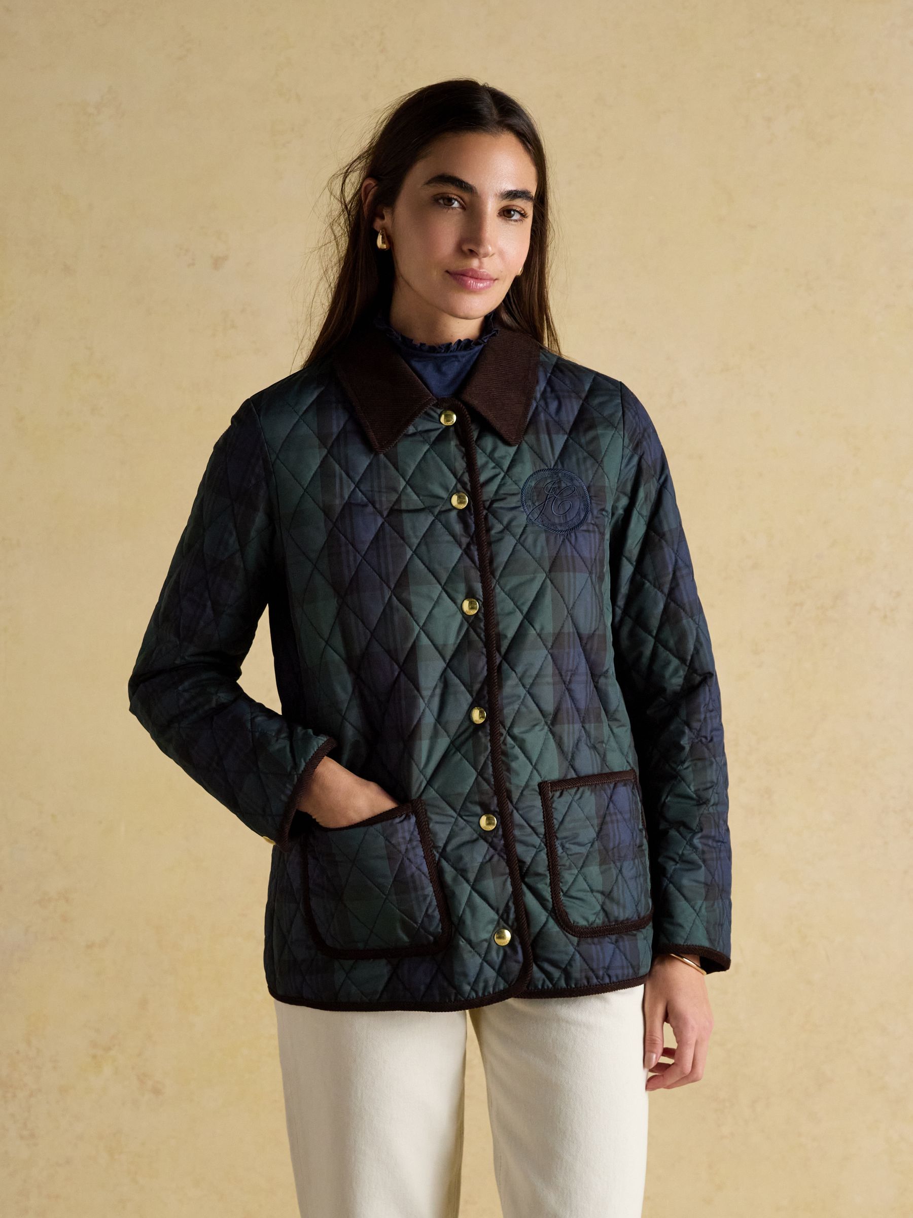 Quinn Blackwatch Showerproof Diamond Quilted Coat - Image 4 of 15