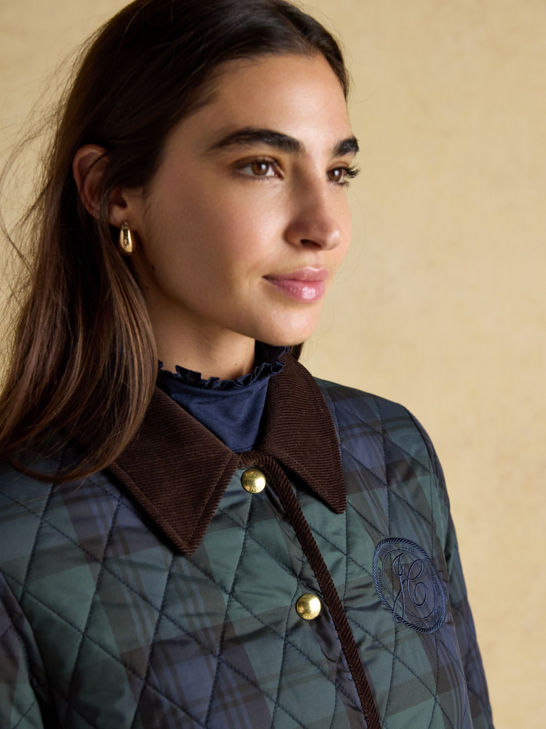 Quinn Blackwatch Showerproof Diamond Quilted Coat - Image 7 of 15