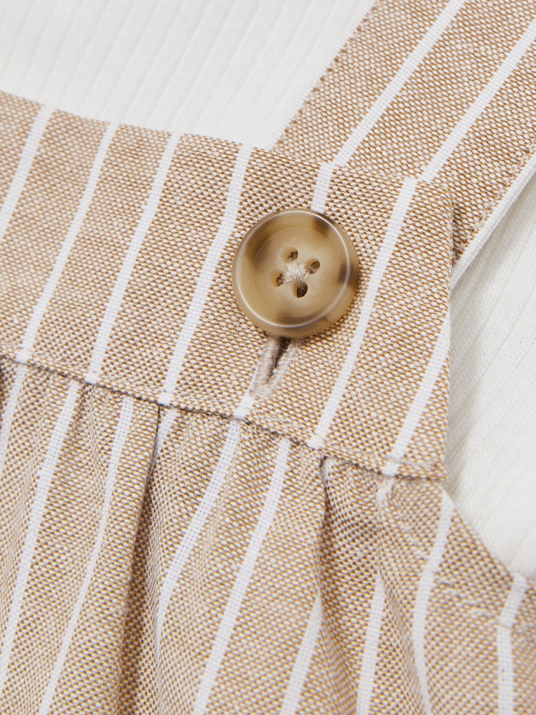 Striped Dungarees Set in Neutral - Image 4 of 4