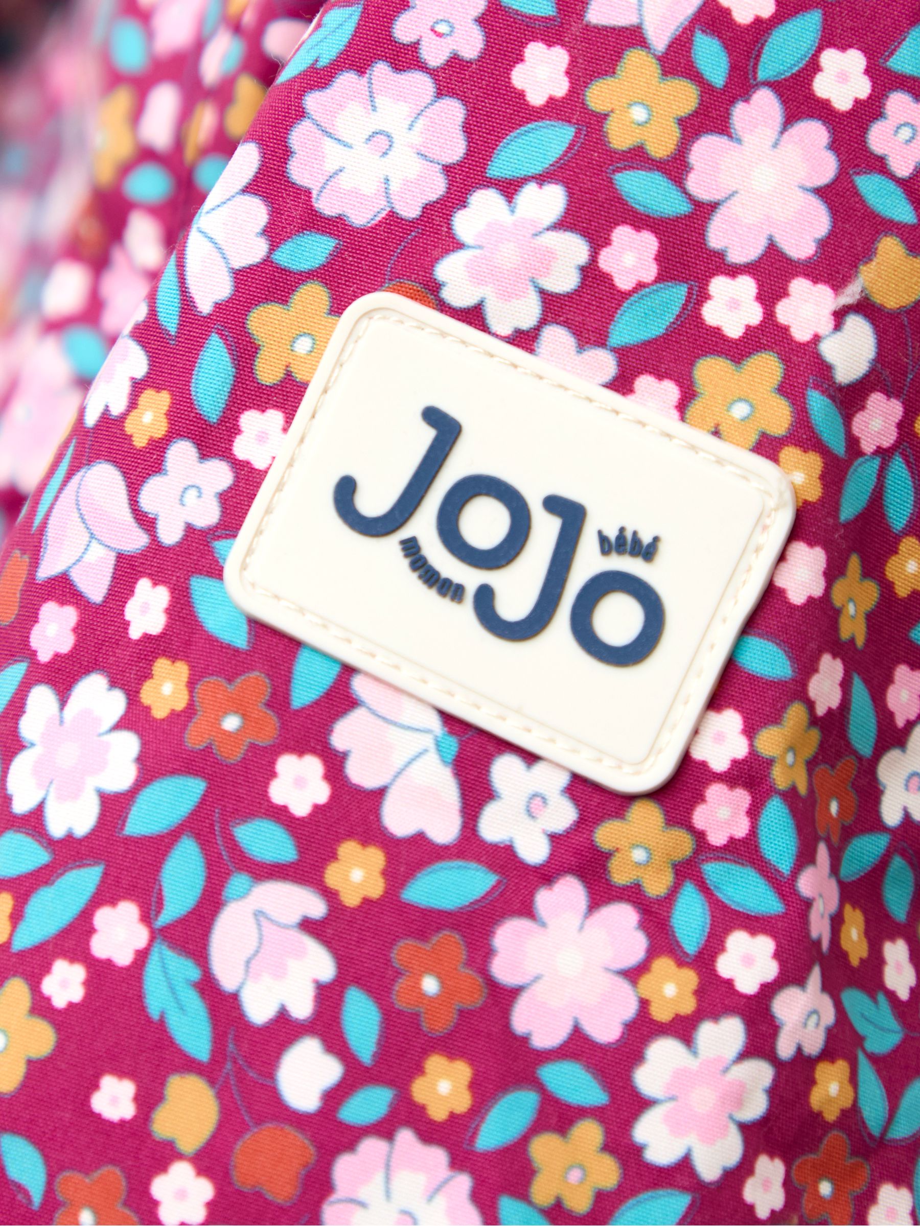 Purple Floral Borg Lined Puffer Coat - Image 10 of 10