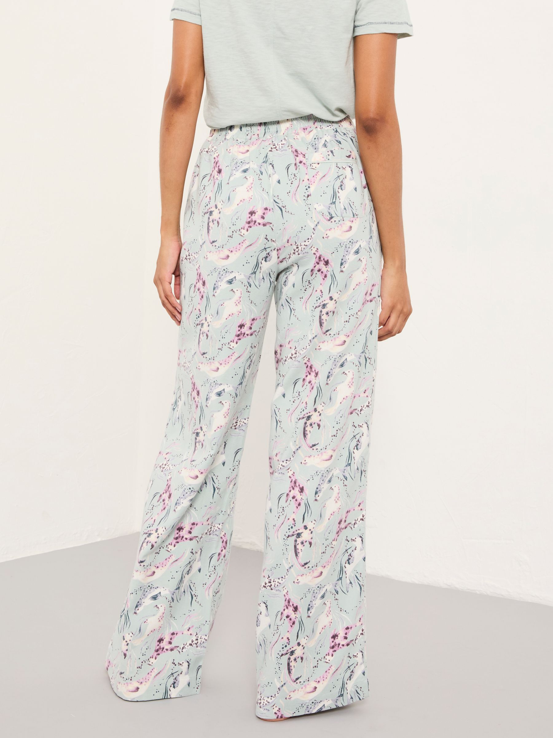 Lola Pale Blue Seal Pyjama Bottoms - Image 2 of 6 Lola Pale Blue Seal Pyjama Bottoms - Image 2 of 6