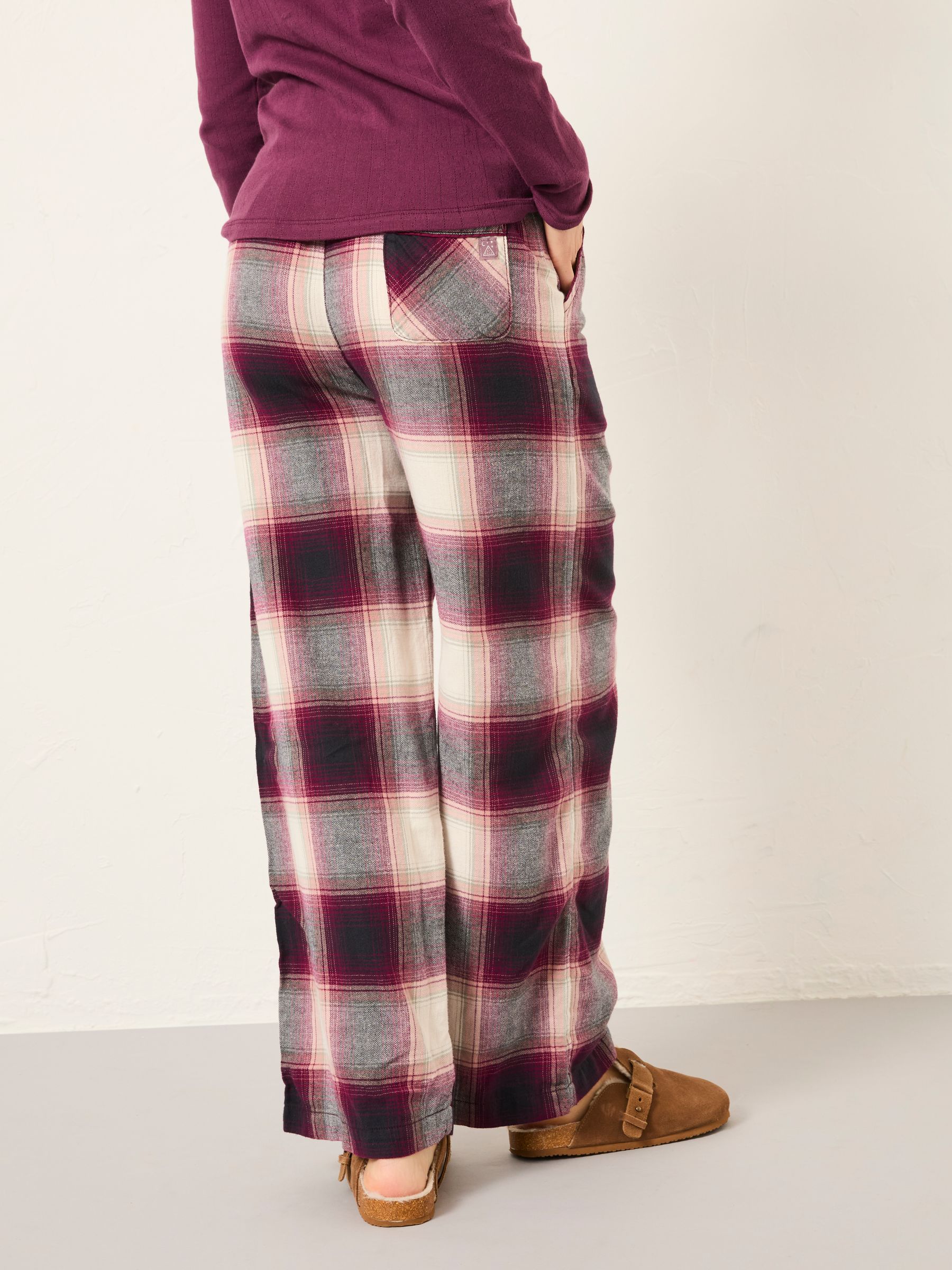 Lola Purple Check Pyjama Bottoms - Image 2 of 7 Lola Purple Check Pyjama Bottoms - Image 2 of 7