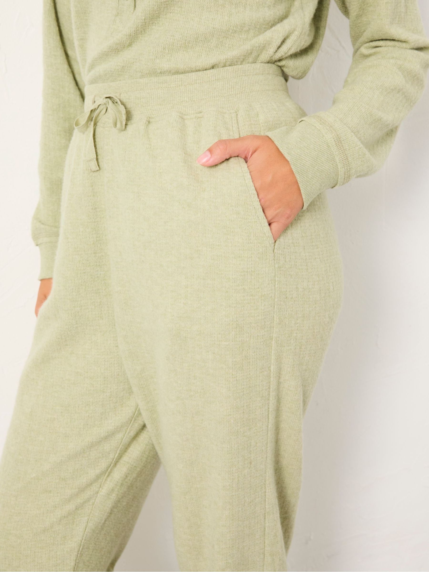 Pistachio Green Cuffed Lounge Bottoms - Image 3 of 5