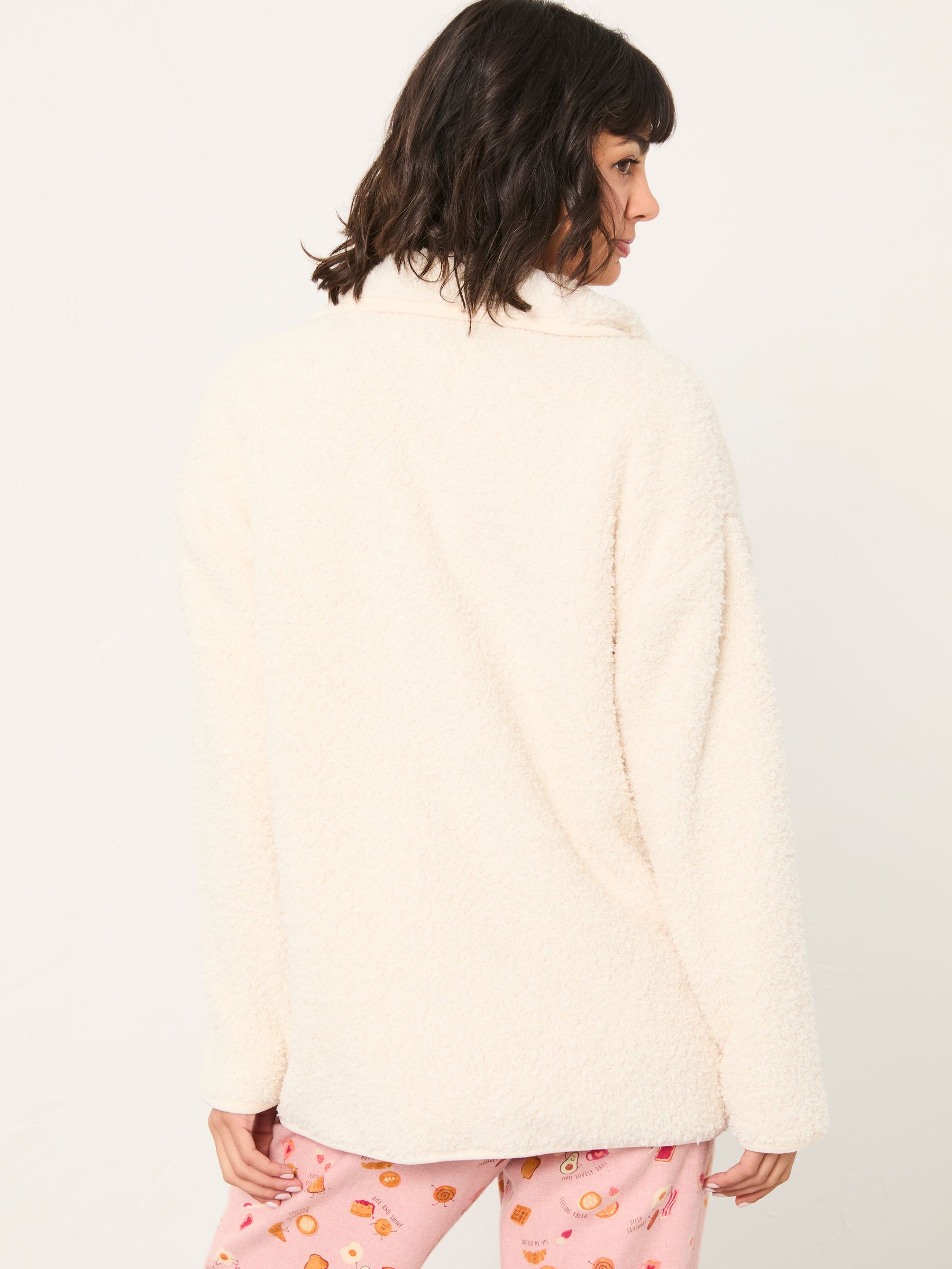 Ivory Zip Through Snuggle Top - Image 2 of 5