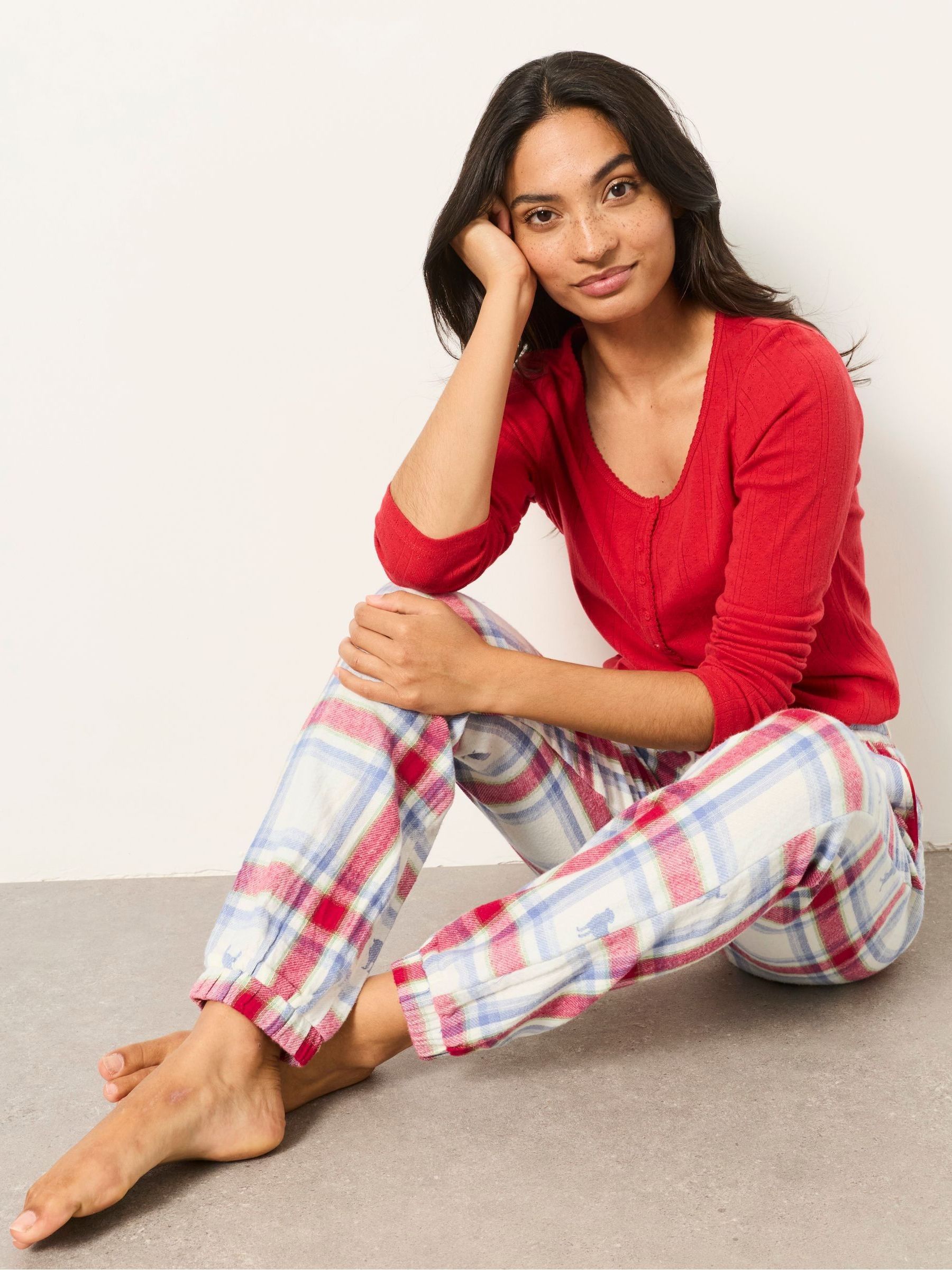 Cora Multi Dog Jacquard Pyjama Bottoms - Image 5 of 6