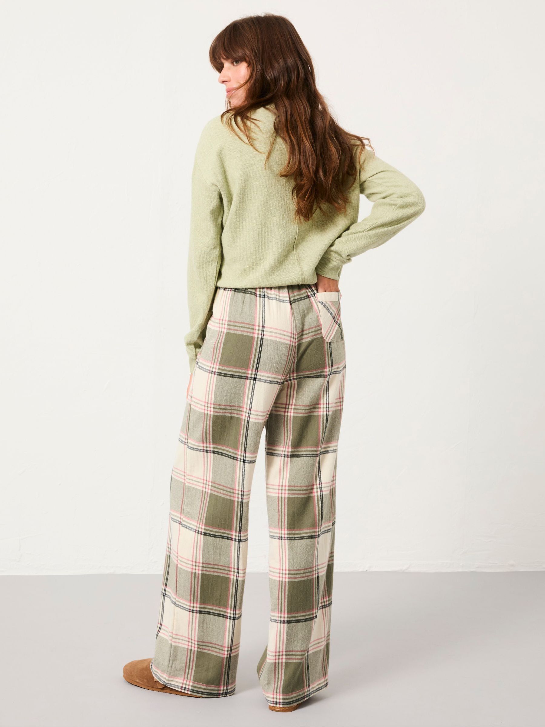 Pistachio Green Button Through Rib Top - Image 2 of 4